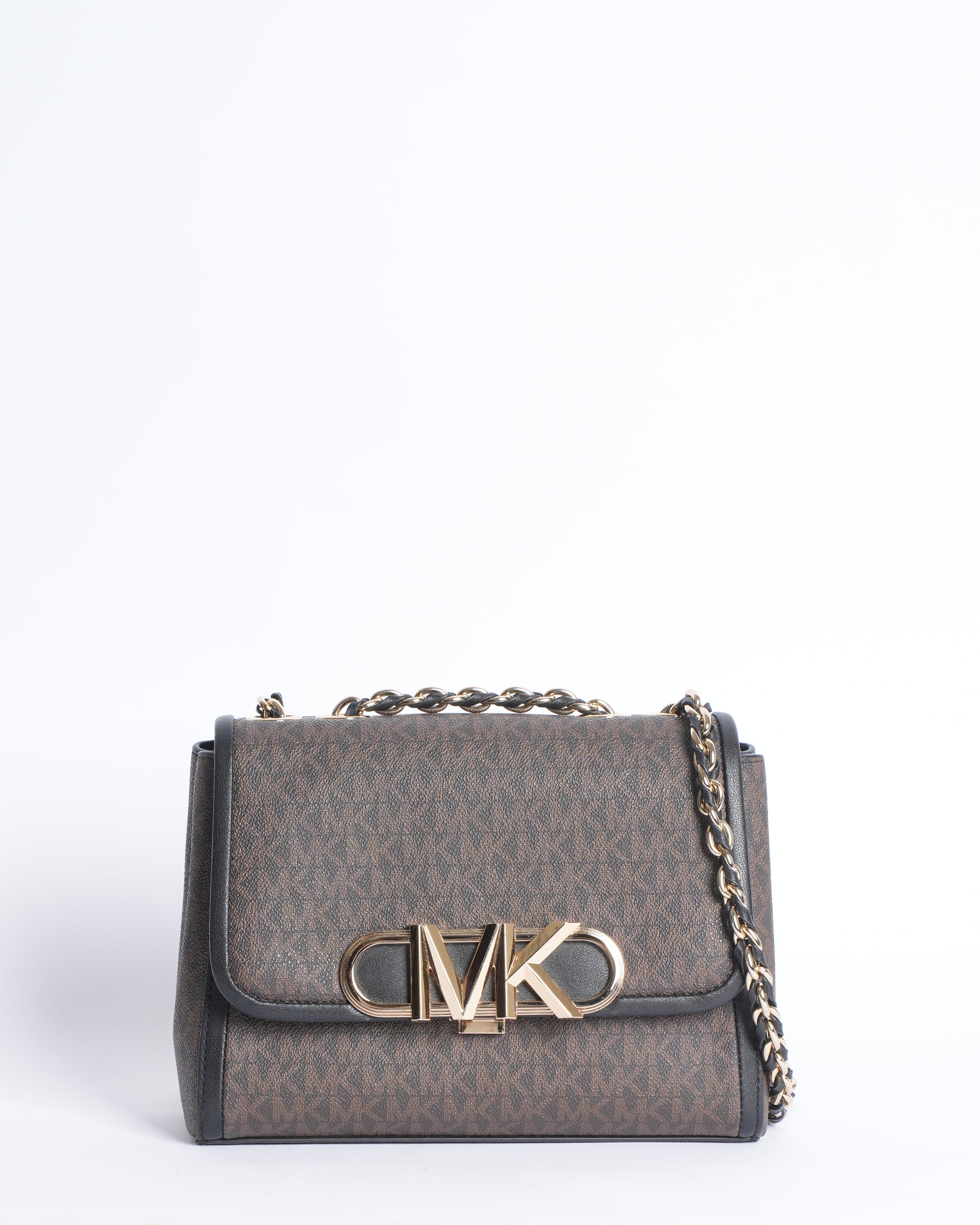 Michael kors parker medium logo print shoulder bag