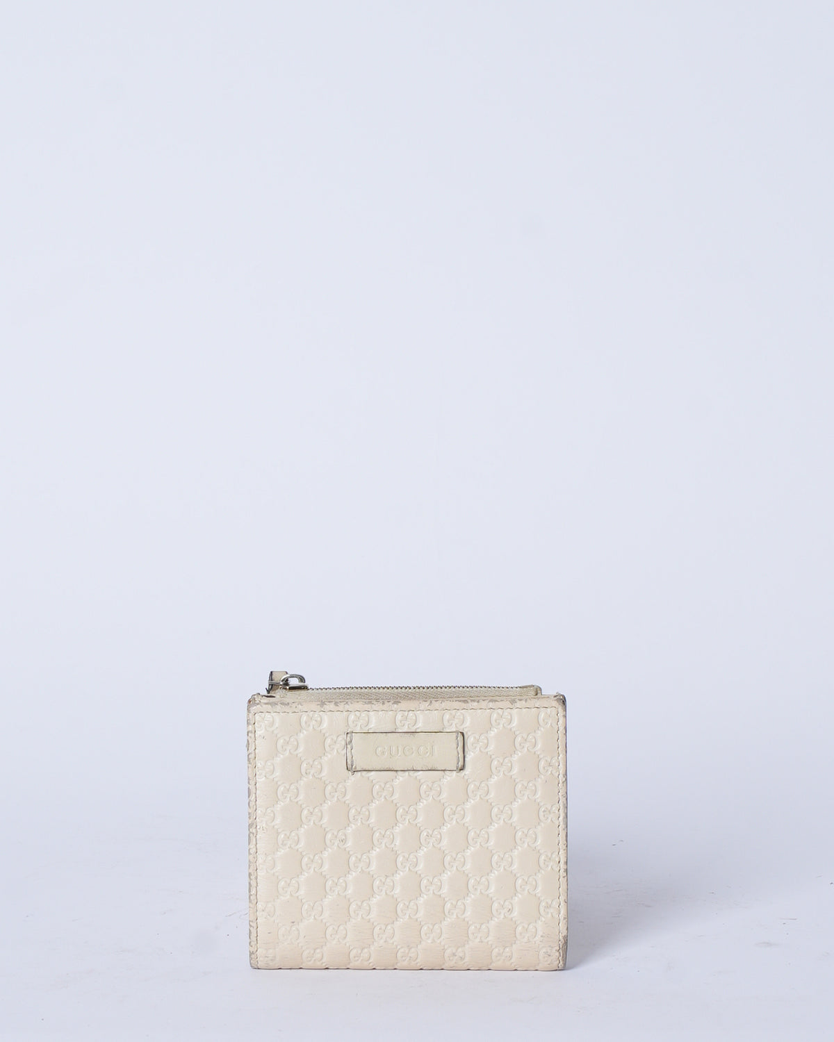 Gucci Micro Guccisima Bifold Wallet White