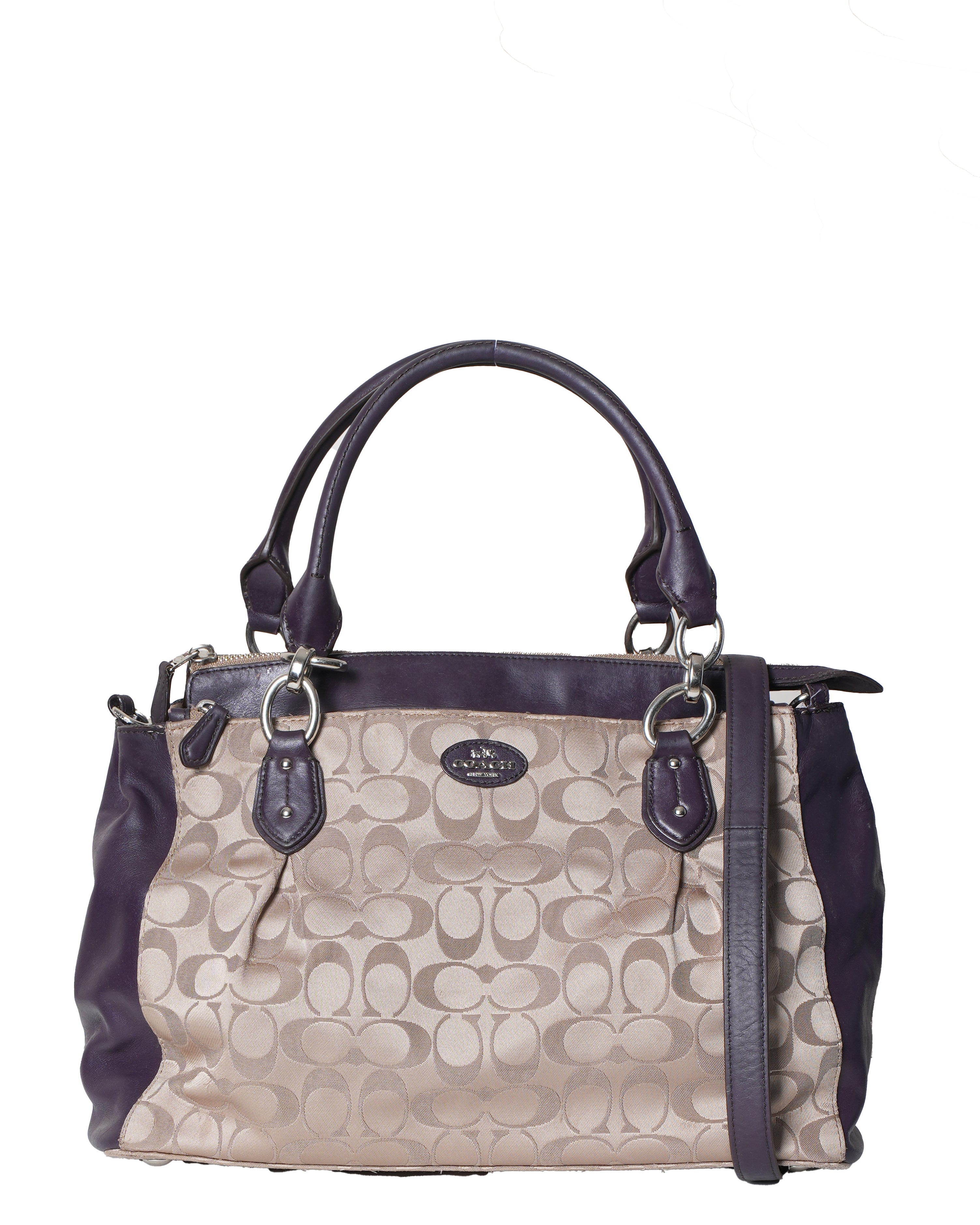 Coach Purple Top Handle Bag