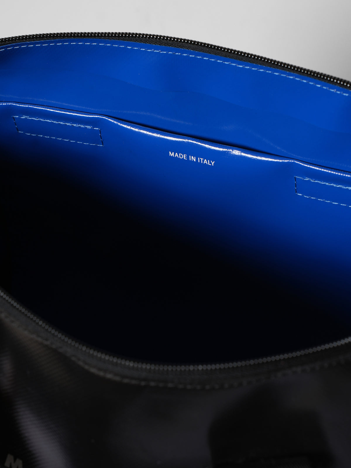 Marni Bi Coloured Black & Blue PVC Tribeca Carry All Tote Messenger Bag