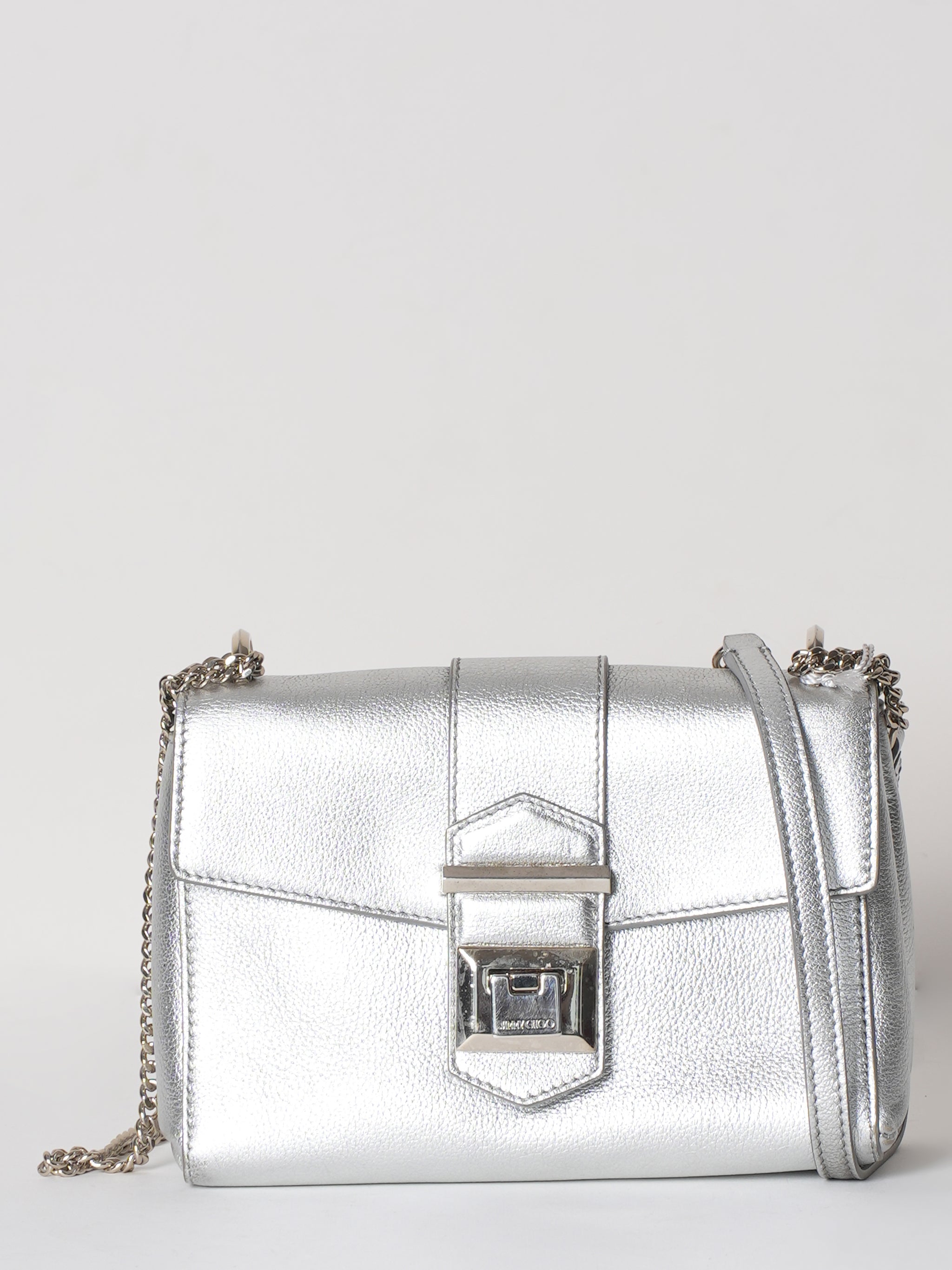 Jimmy choo Metallic Silver Maianne Bag