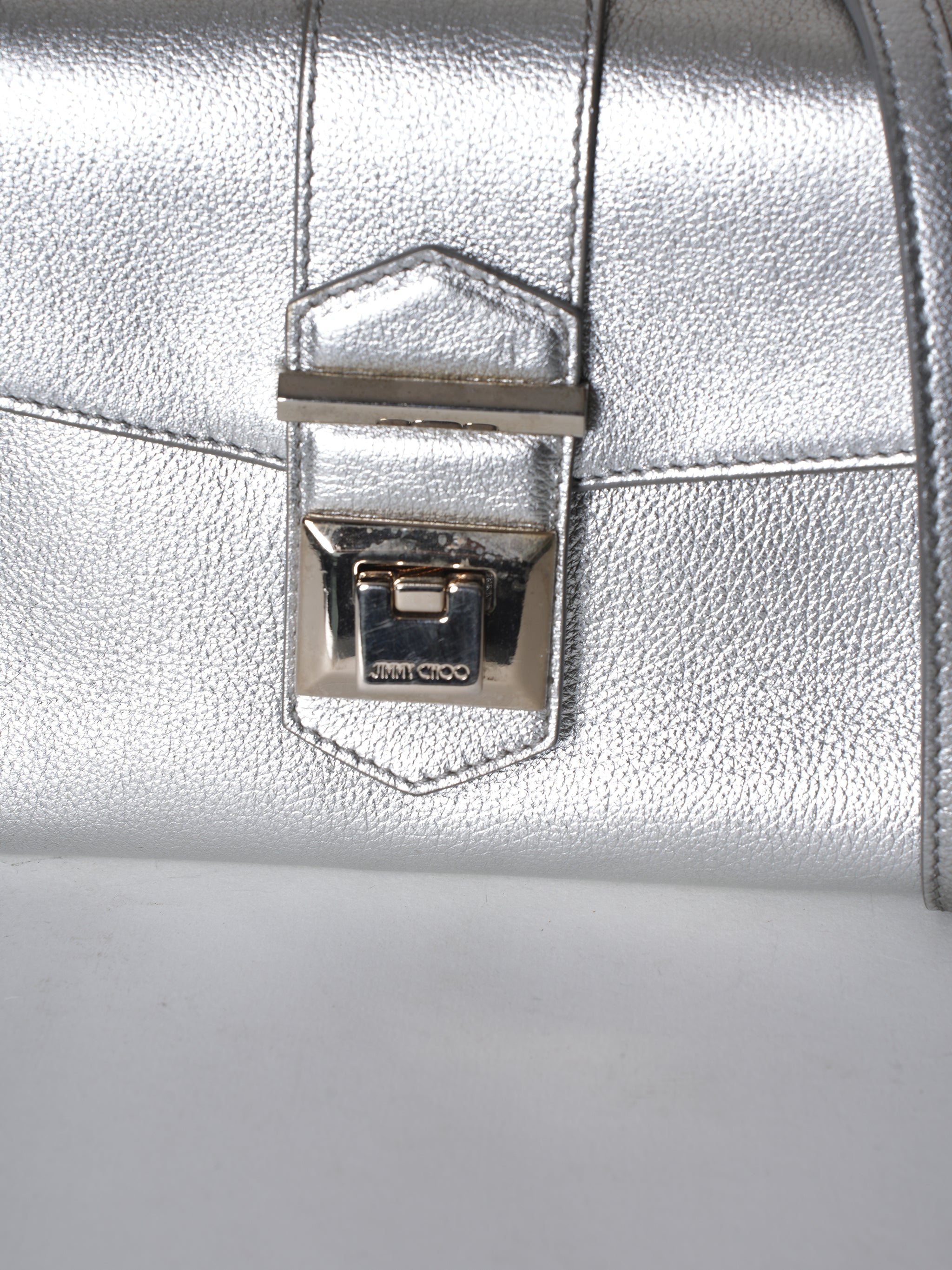 Jimmy choo Metallic Silver Maianne Bag