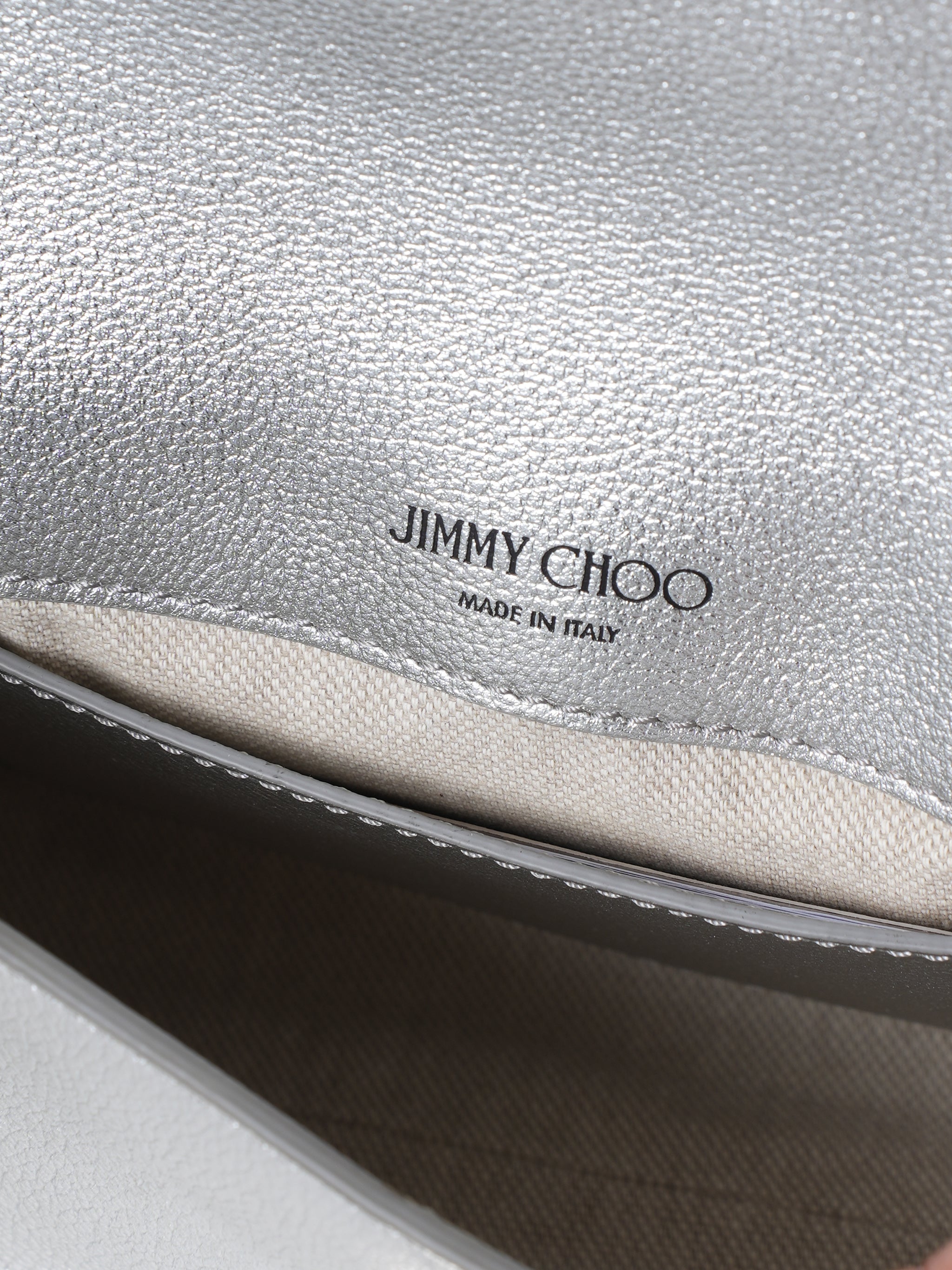 Jimmy choo Metallic Silver Maianne Bag