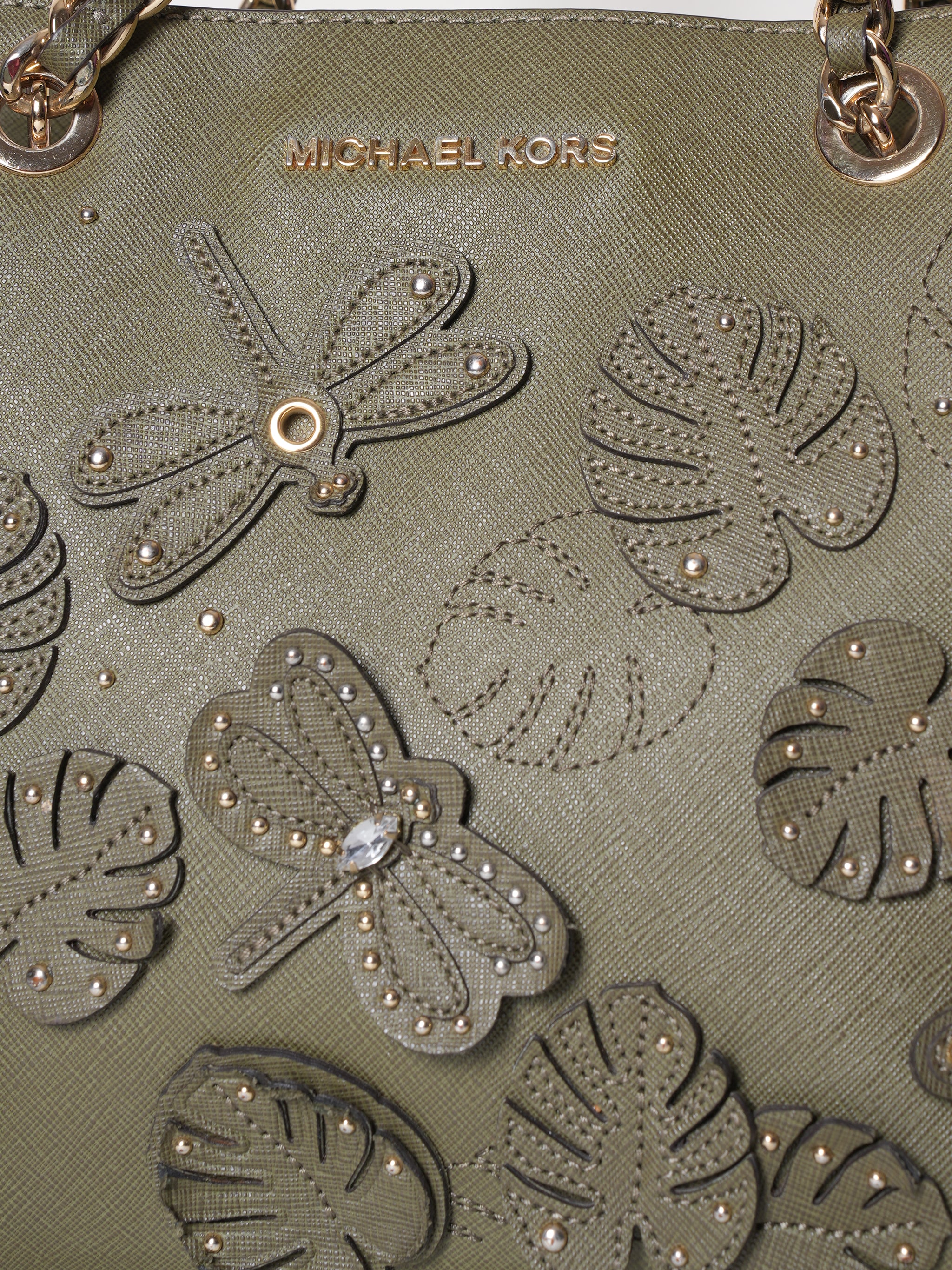 Michael Kors Dragonfly Susannah Leather Tote Bag