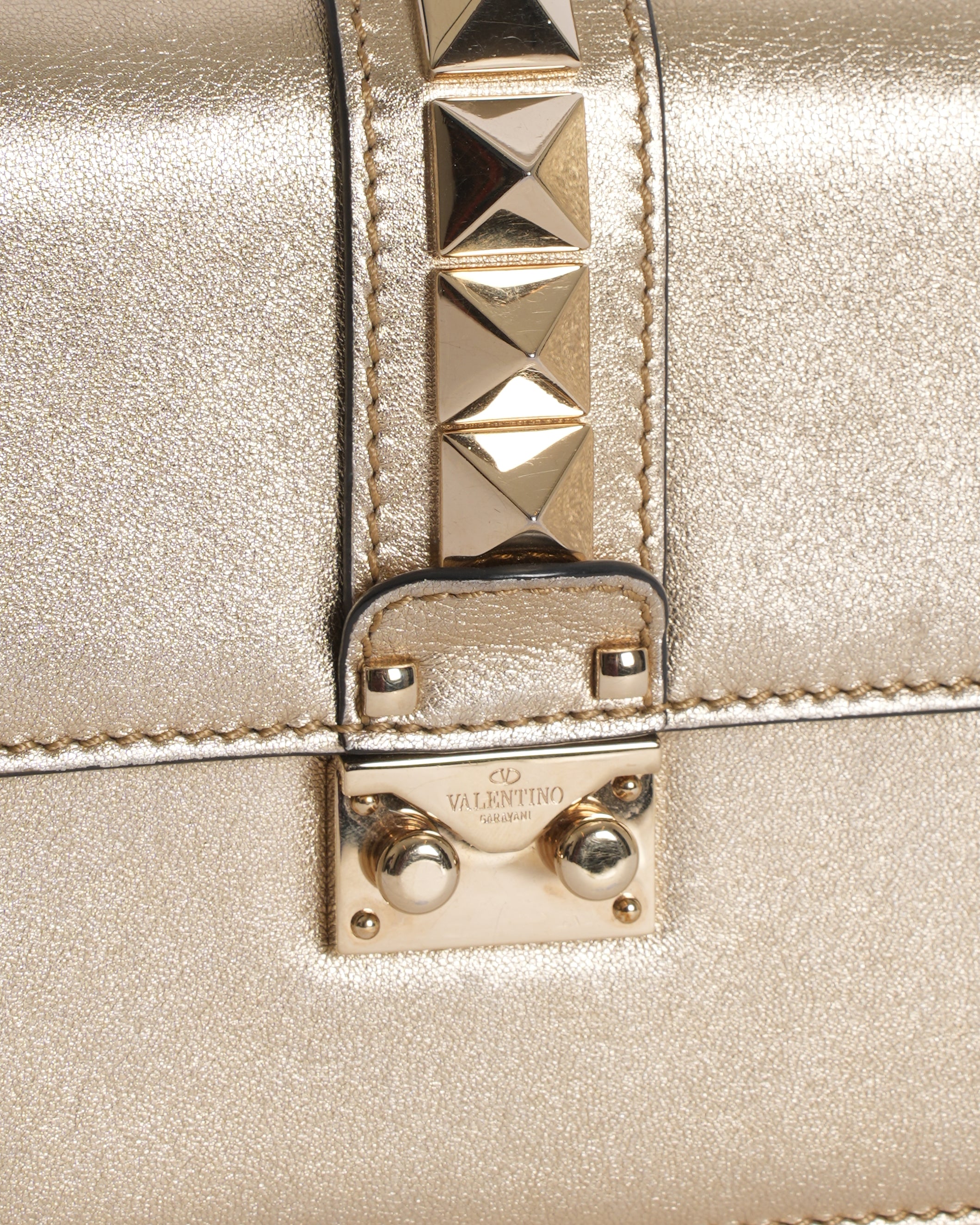 Valentino Rockstud Glam Lock Shoulder Bag