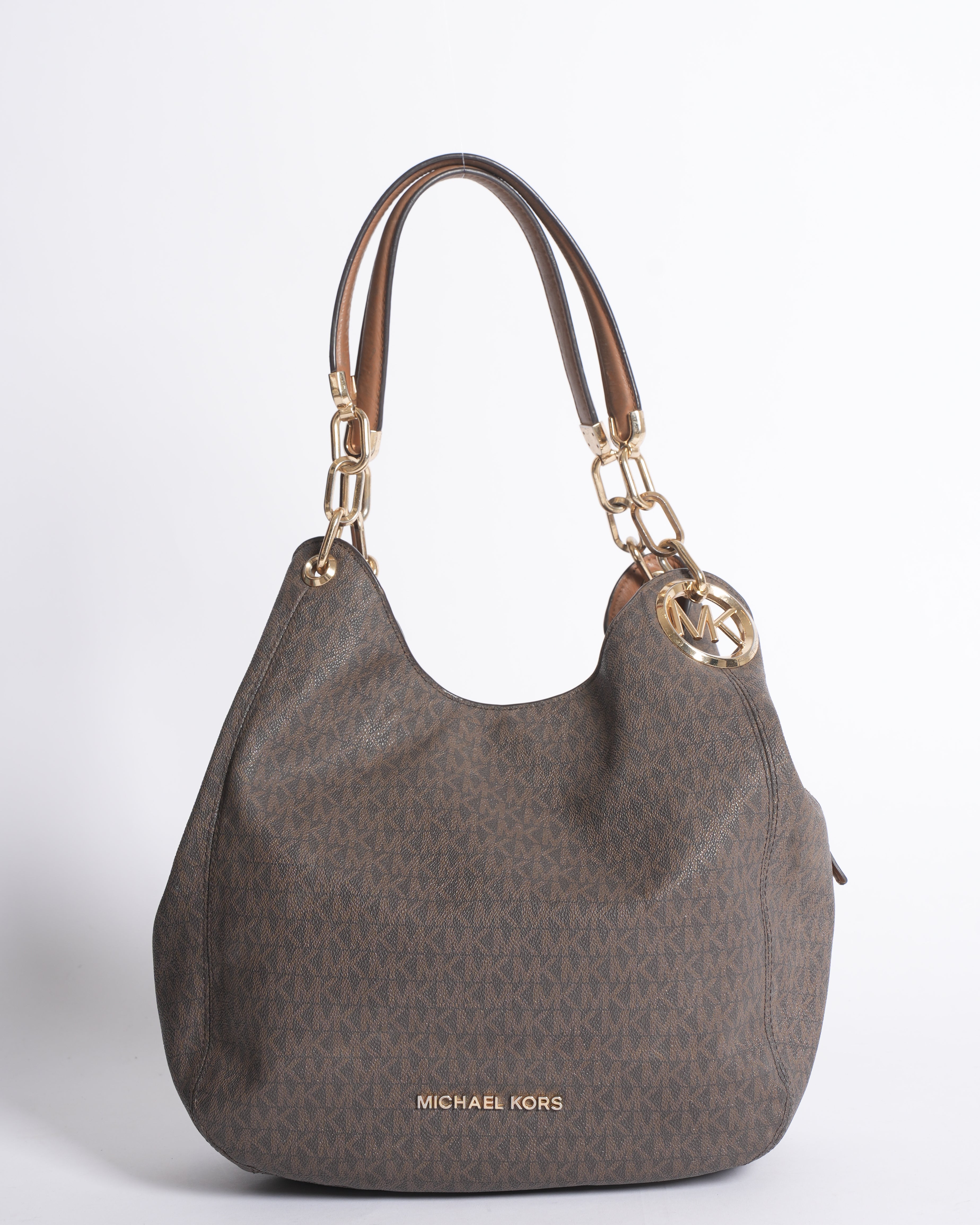 Michael kors fulton large leather shoulder bag.