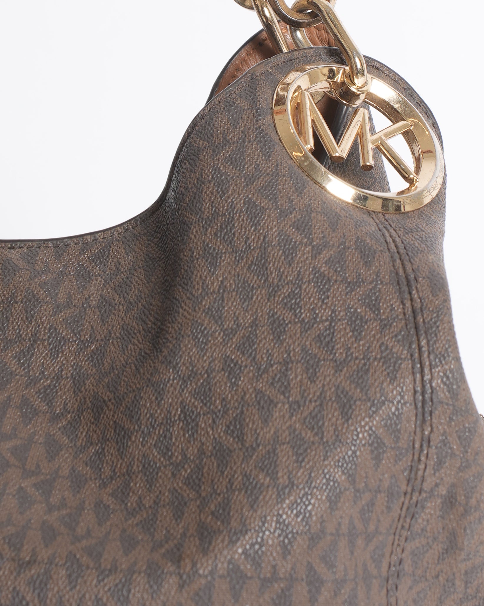 Michael kors fulton large leather shoulder bag.