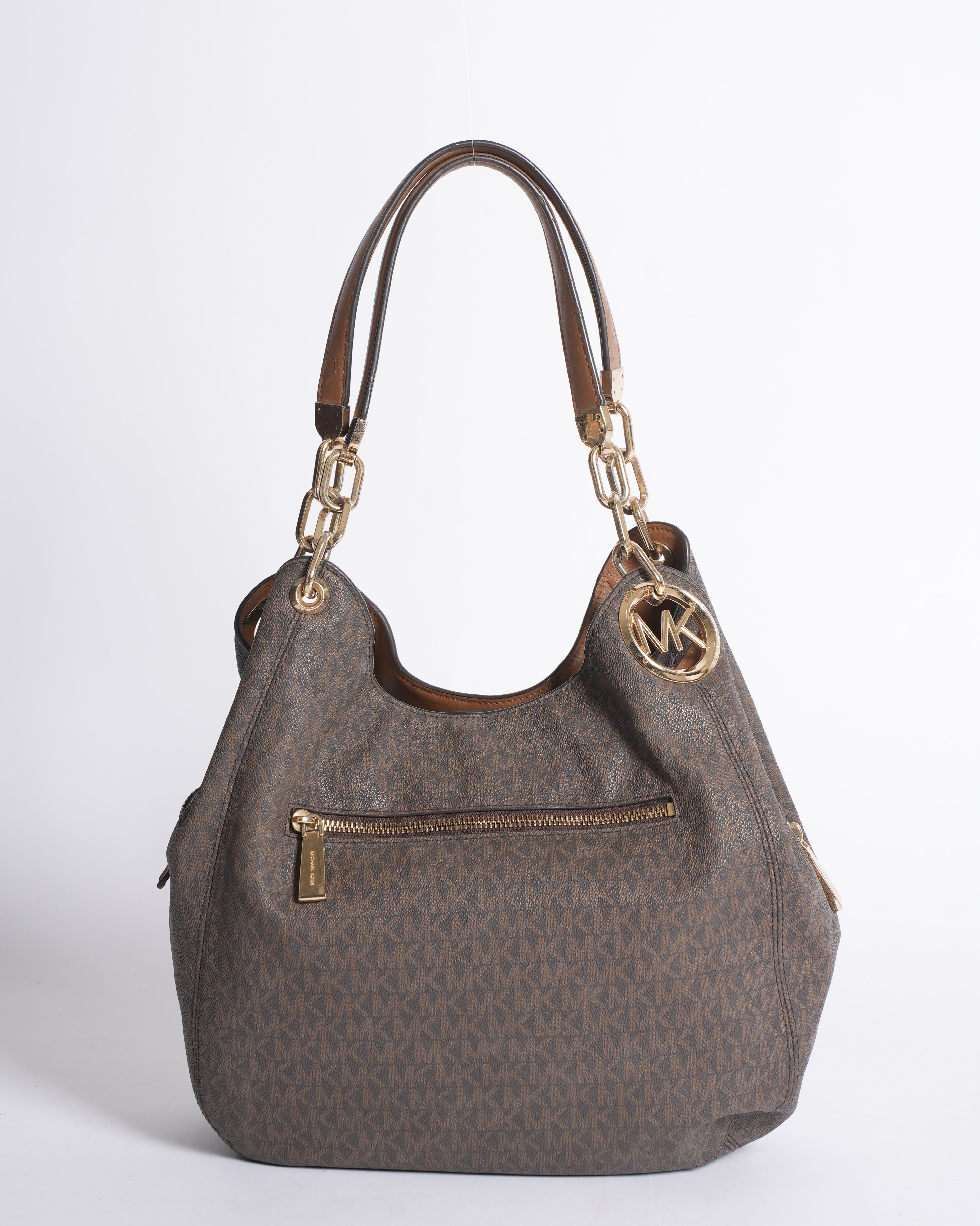 Michael kors fulton large leather shoulder bag.