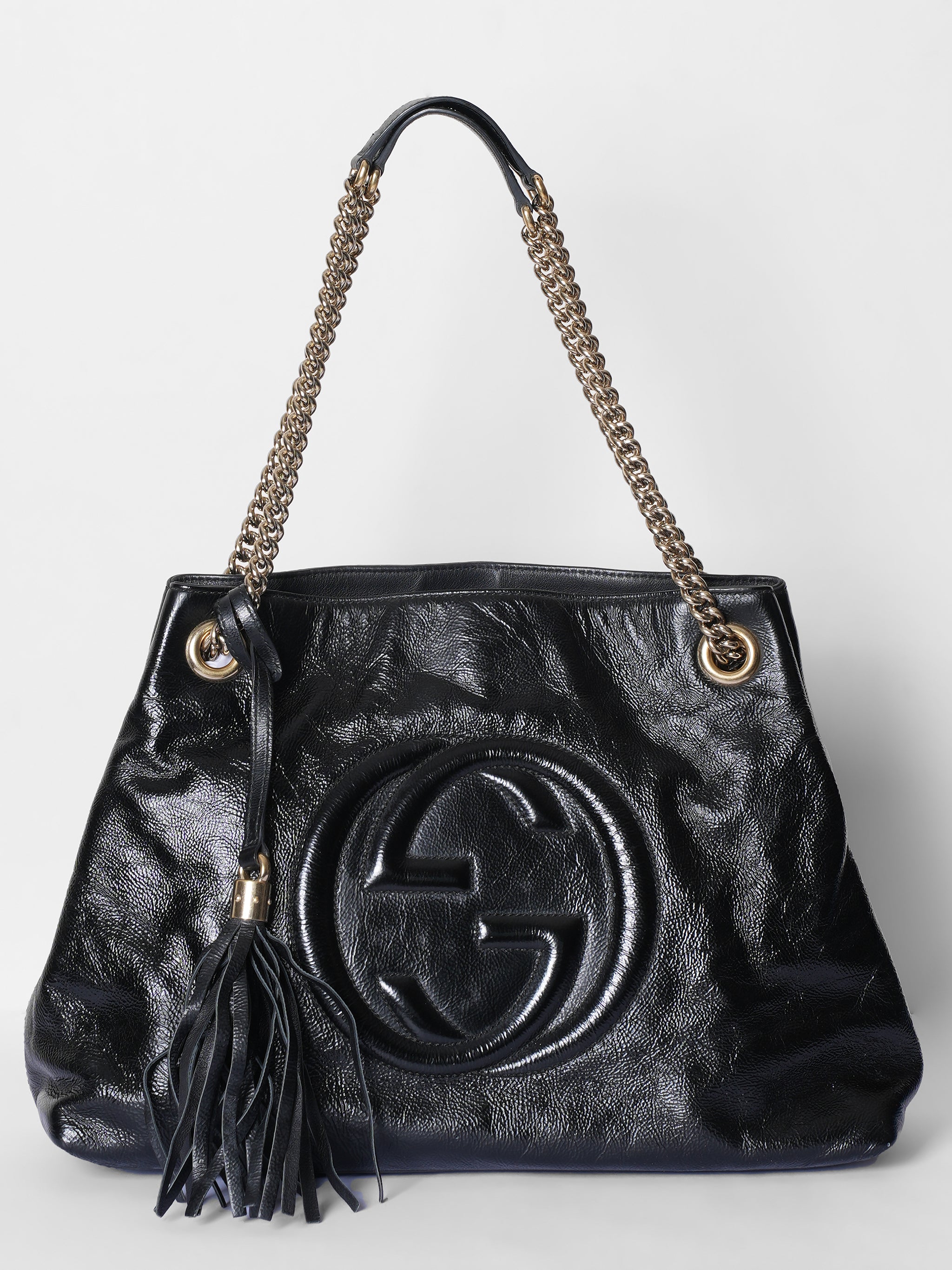 Gucci Soho Leather Black Shoulder Bag