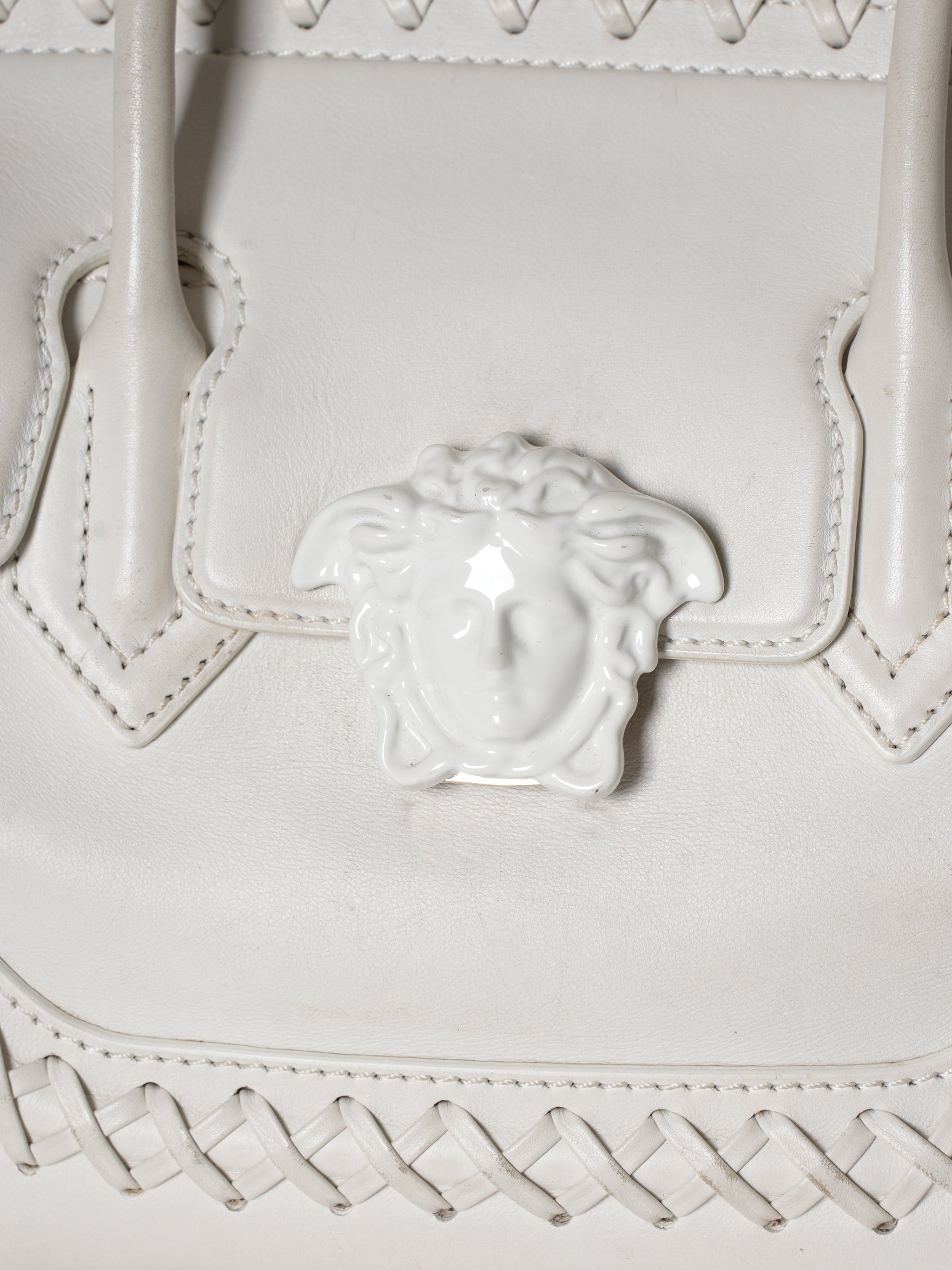 Versace White empire Tote bag