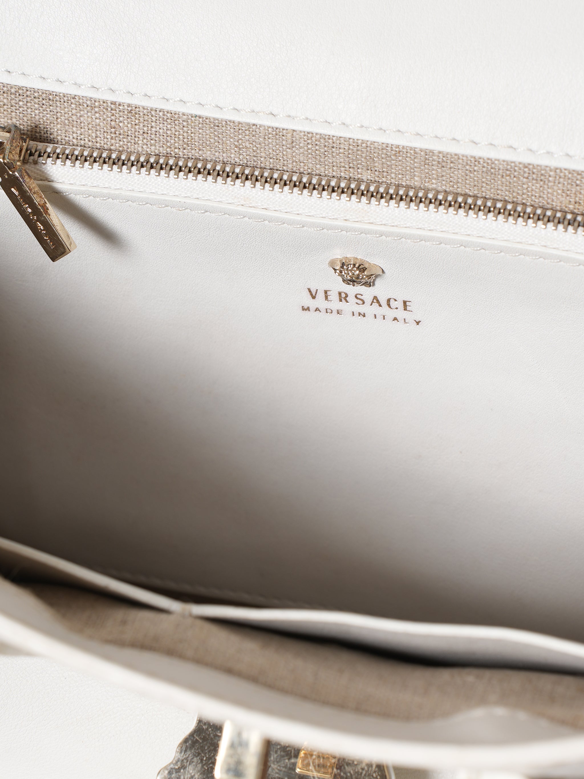 Versace White empire Tote bag