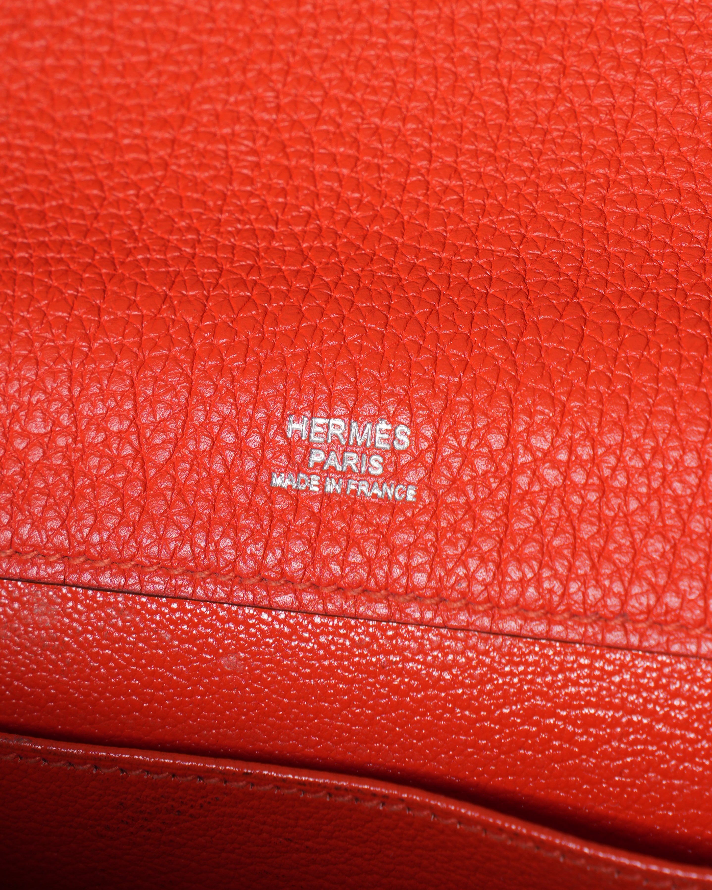 Hermes Capucine Taurillion Clemence Leather Bag