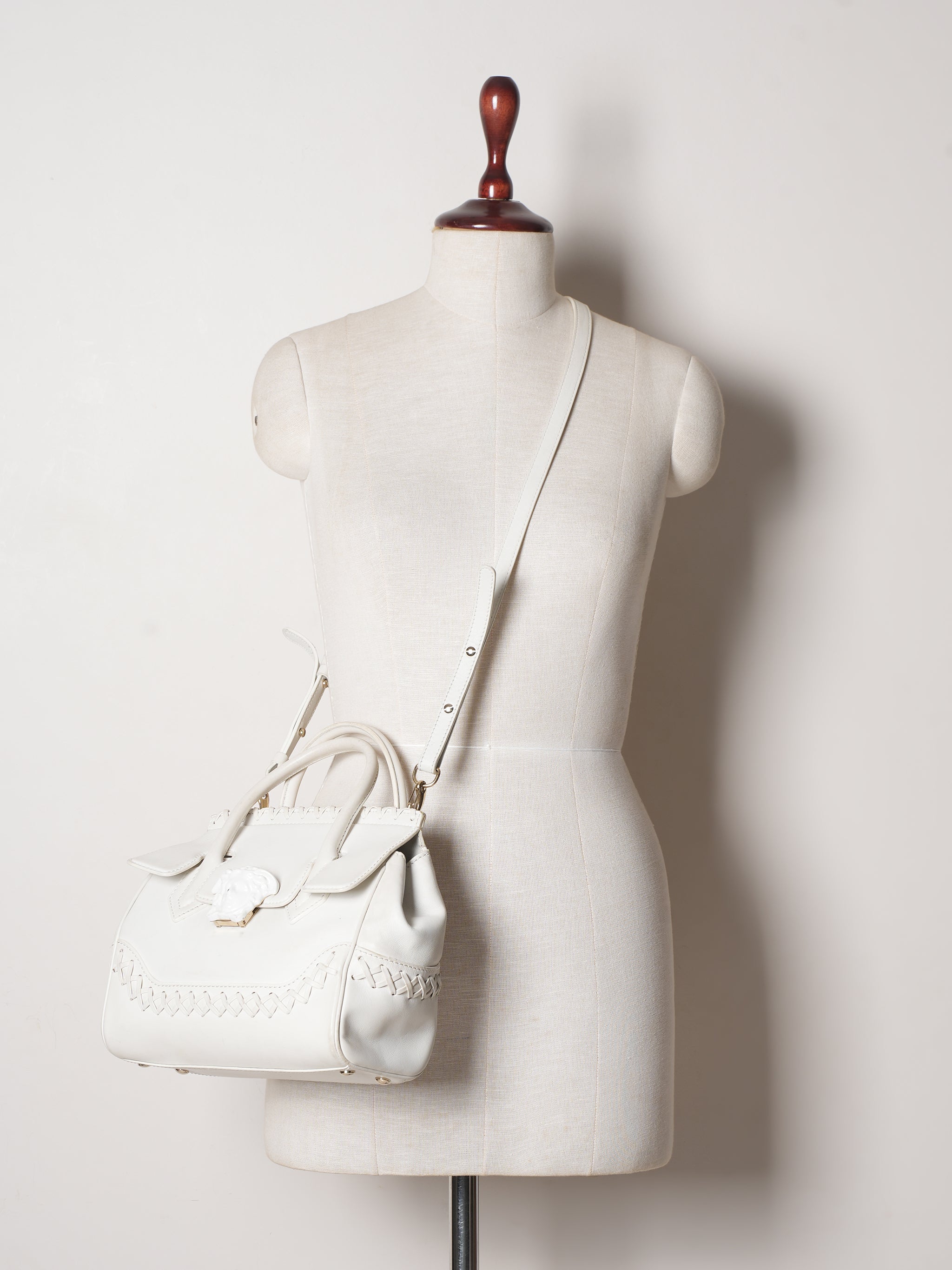 Versace White empire Tote bag