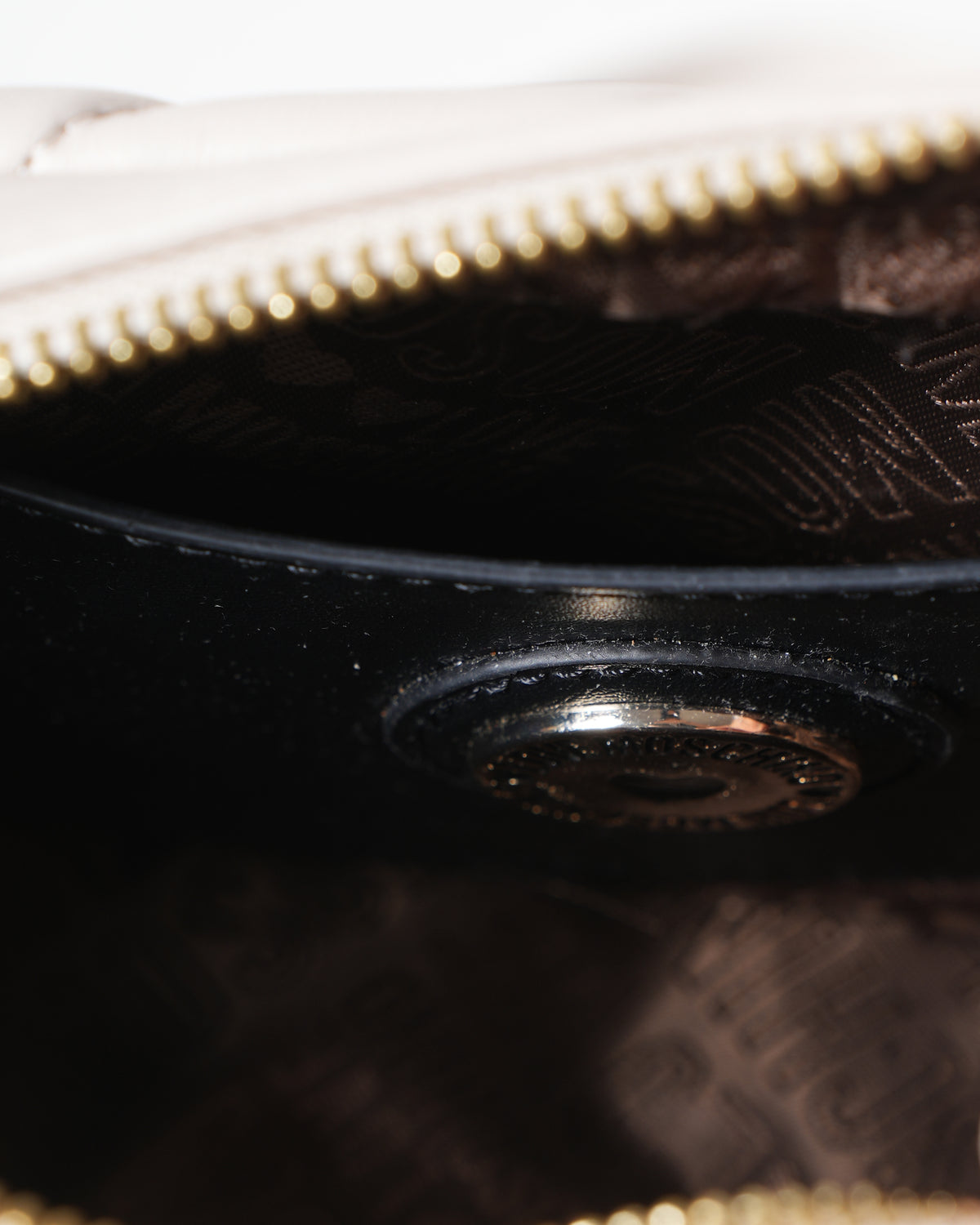 Love Moschino Quilted Crossbody In Beige