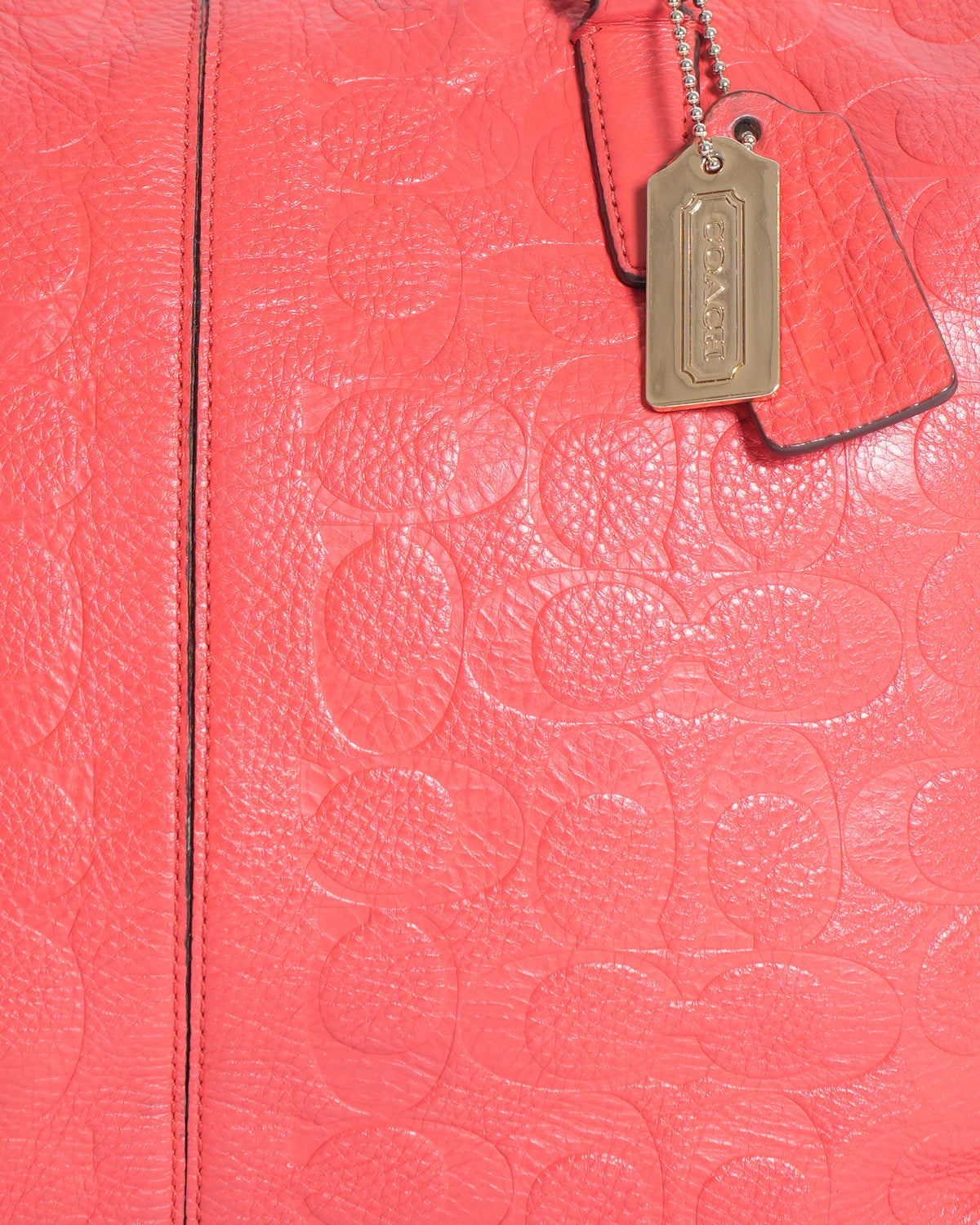 Coach gallery embossed tote bag