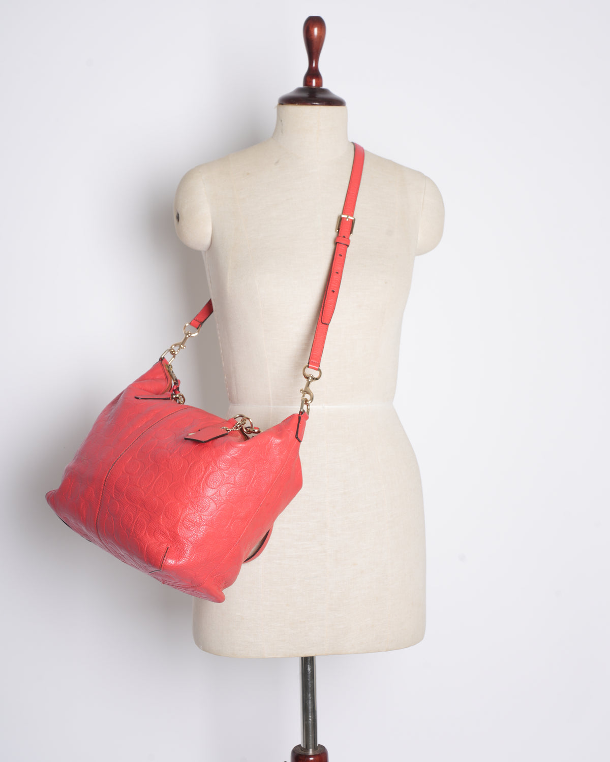 Coach gallery embossed tote bag