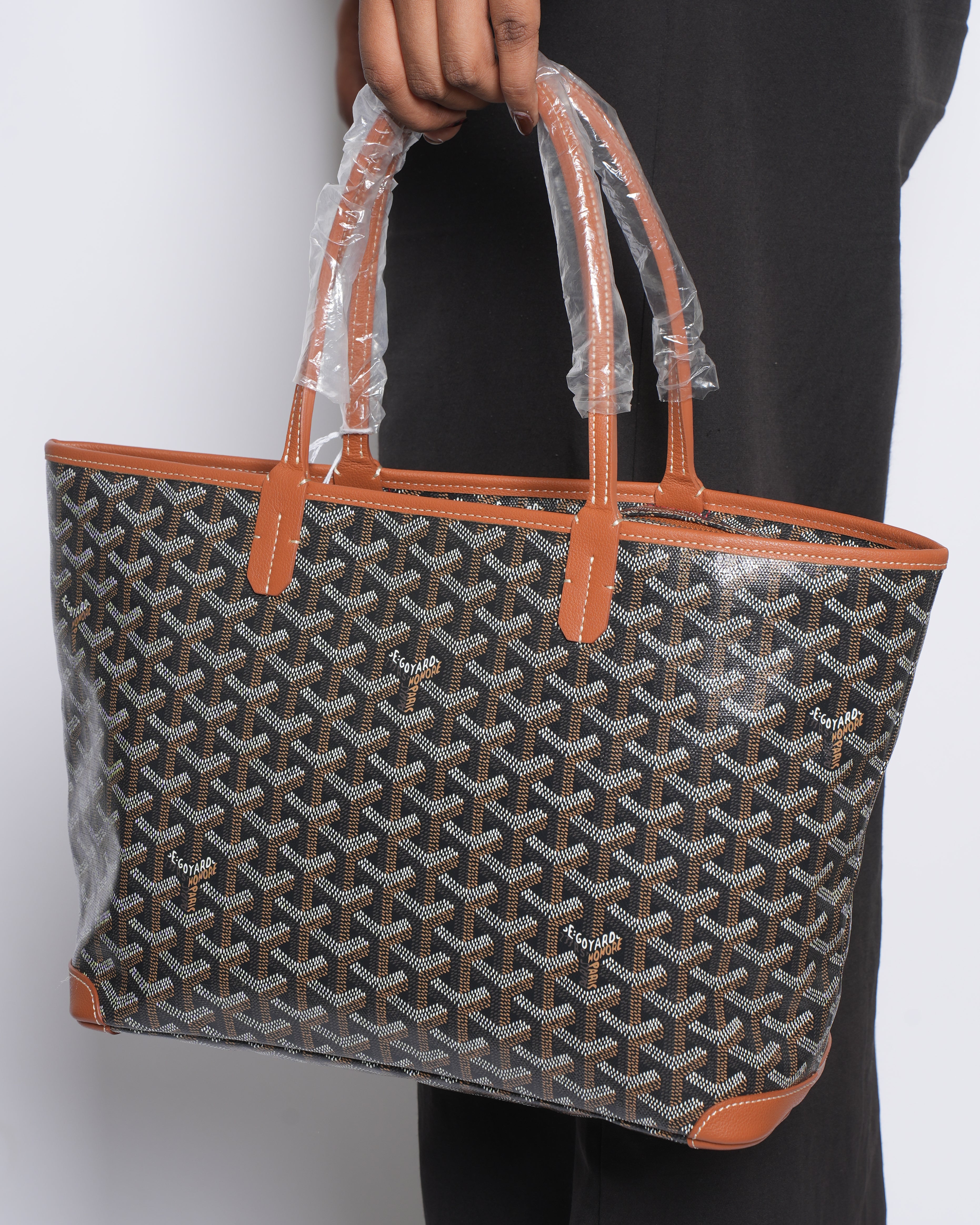 New Goyard Artois pm black/tan tote bag