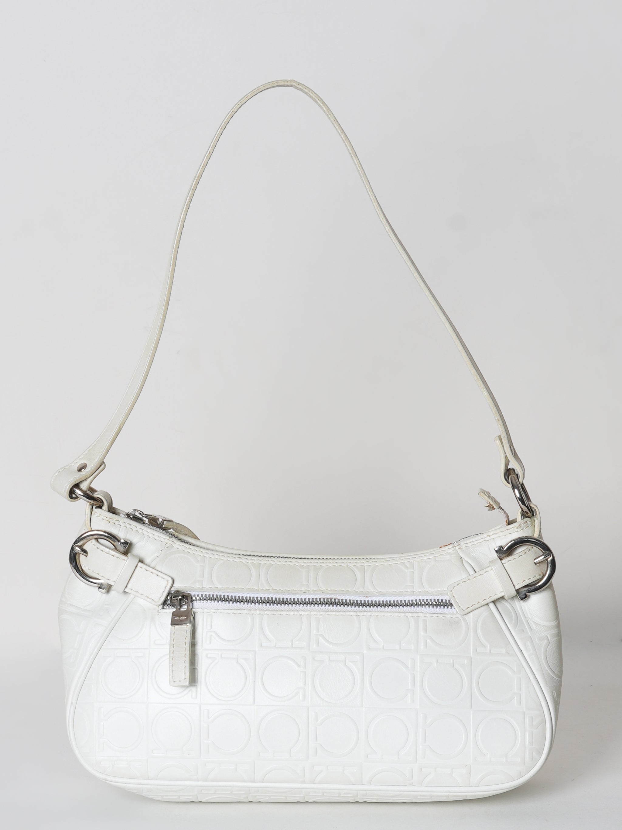 Salvatore Ferragamo Leather Mini Bag White