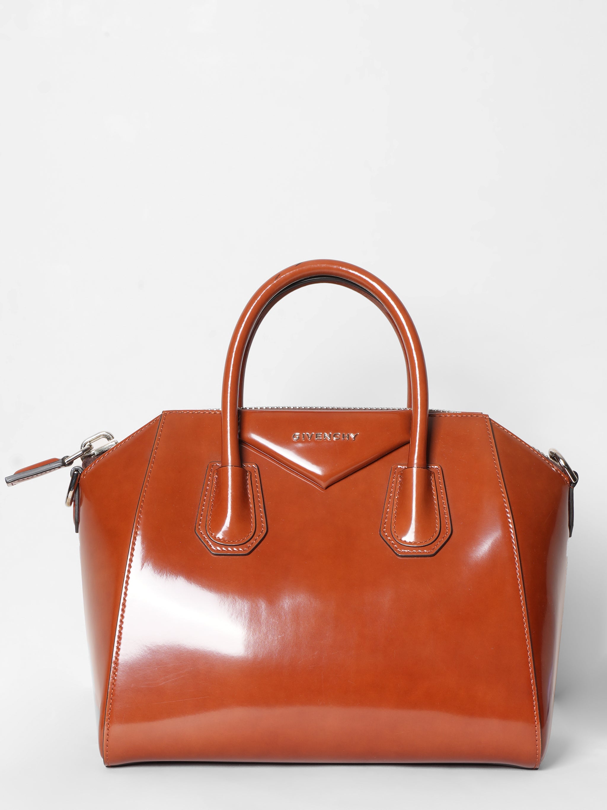 Givenchy Brown Leather Small Antigona Satchel