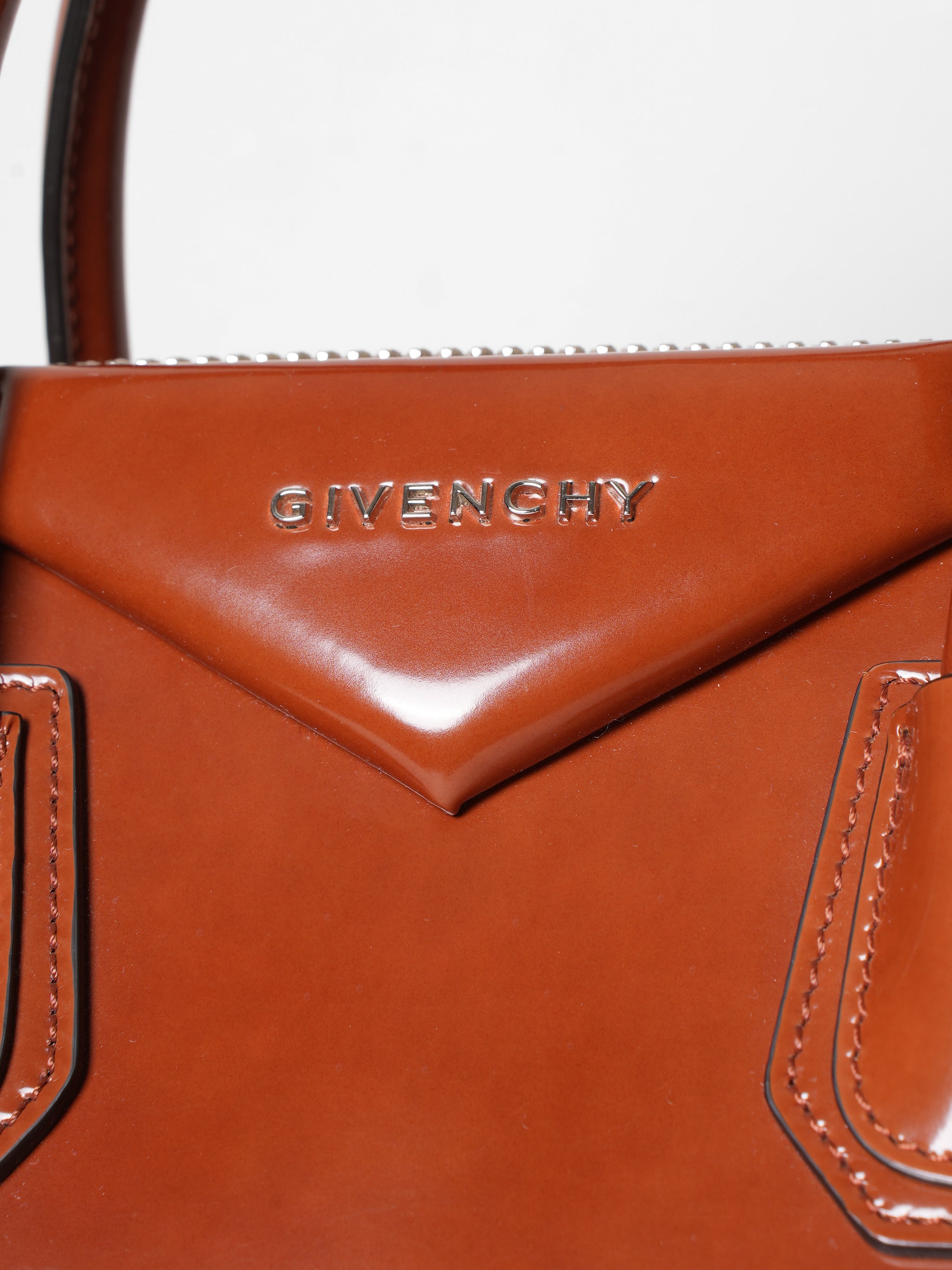 Givenchy Brown Leather Small Antigona Satchel