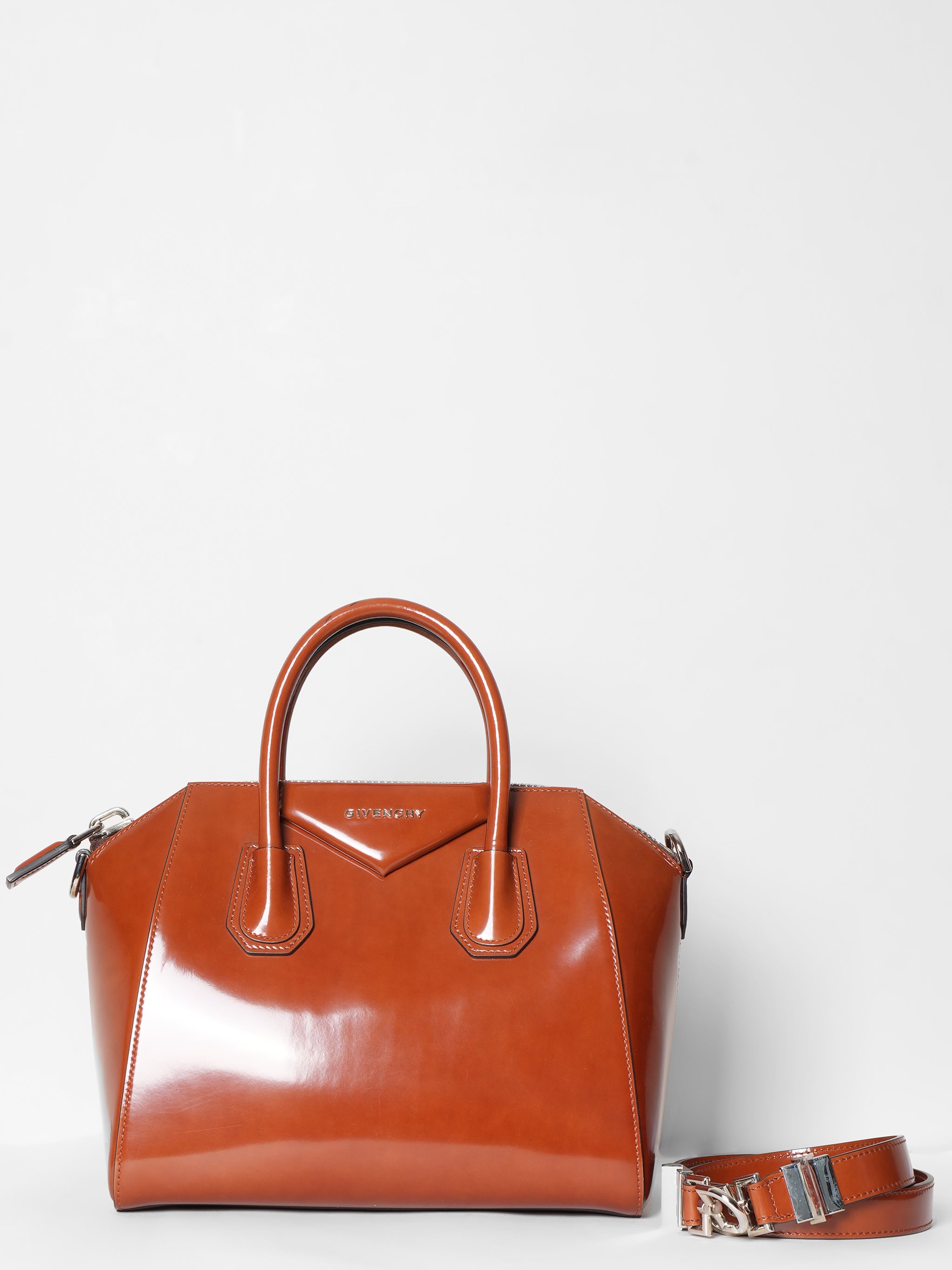 Givenchy Brown Leather Small Antigona Satchel