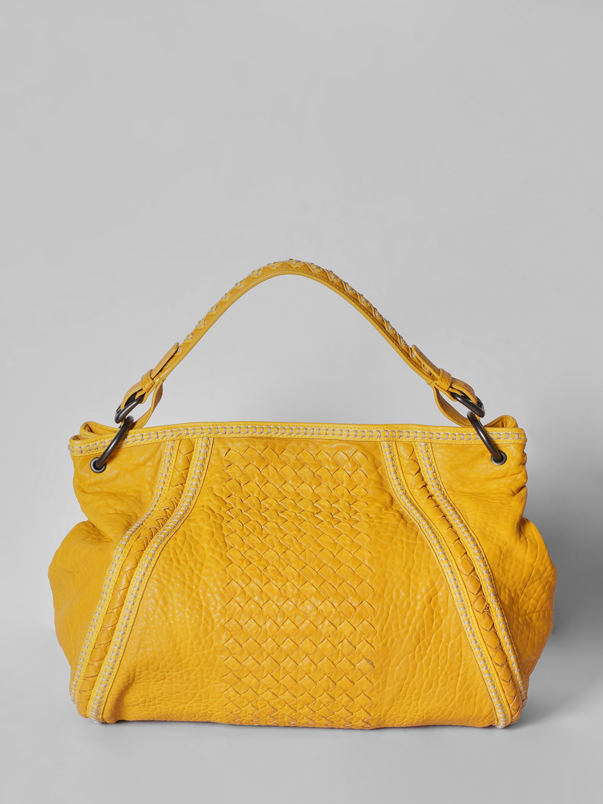 Bottega Veneta Intrecciato Yellow Bag