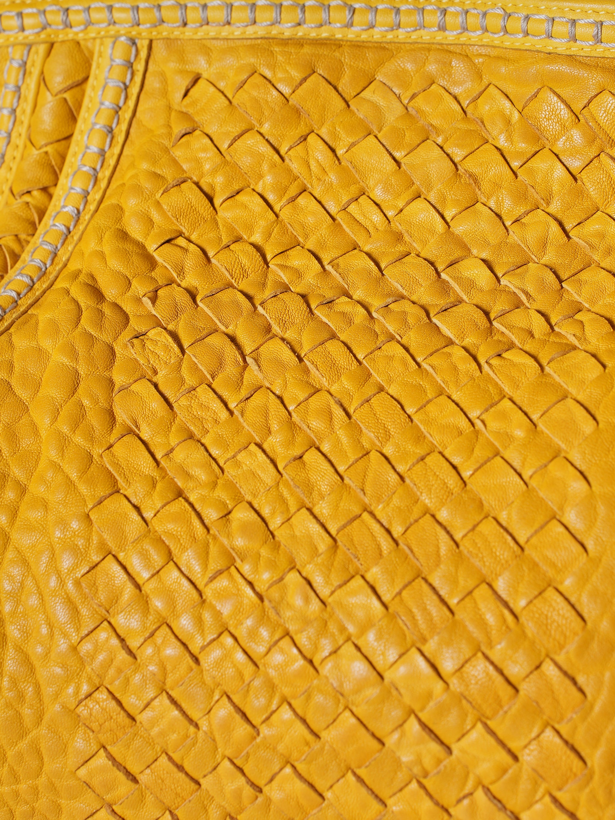 Bottega Veneta Intrecciato Yellow Bag