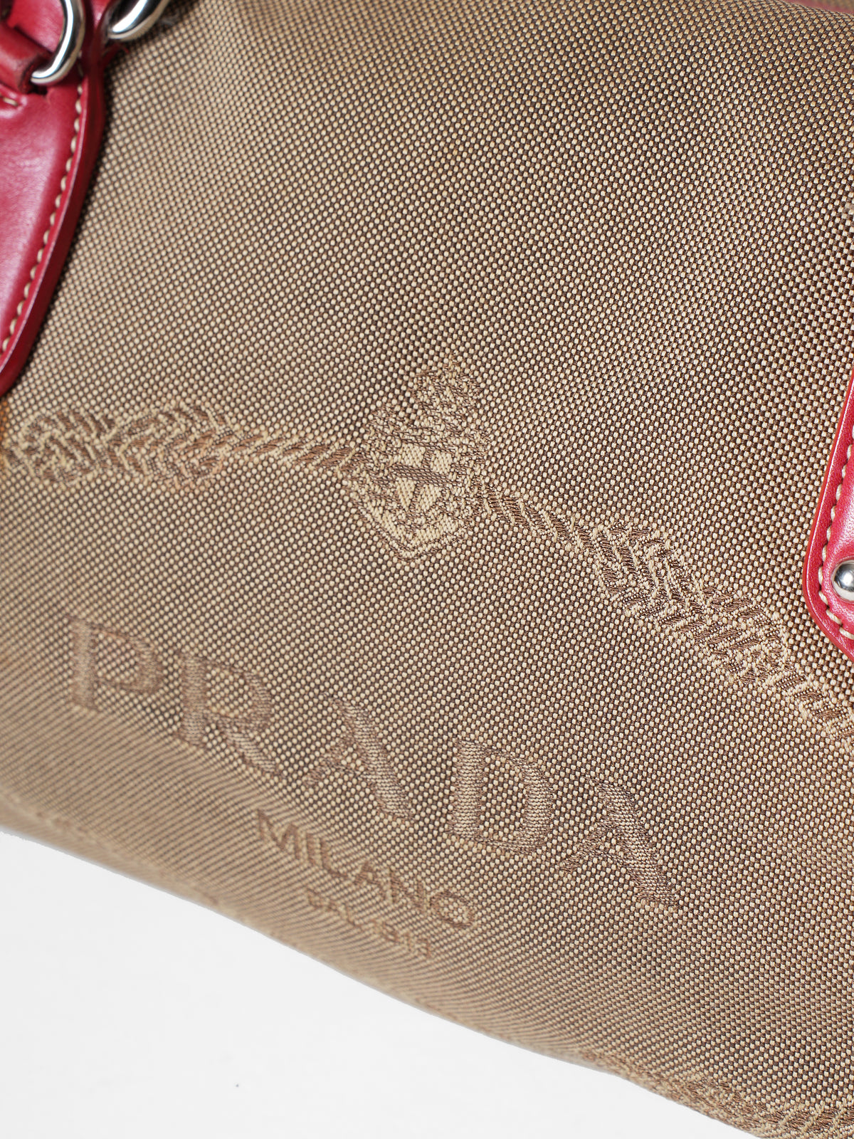 Prada Vintage Logo Bauletto Bag