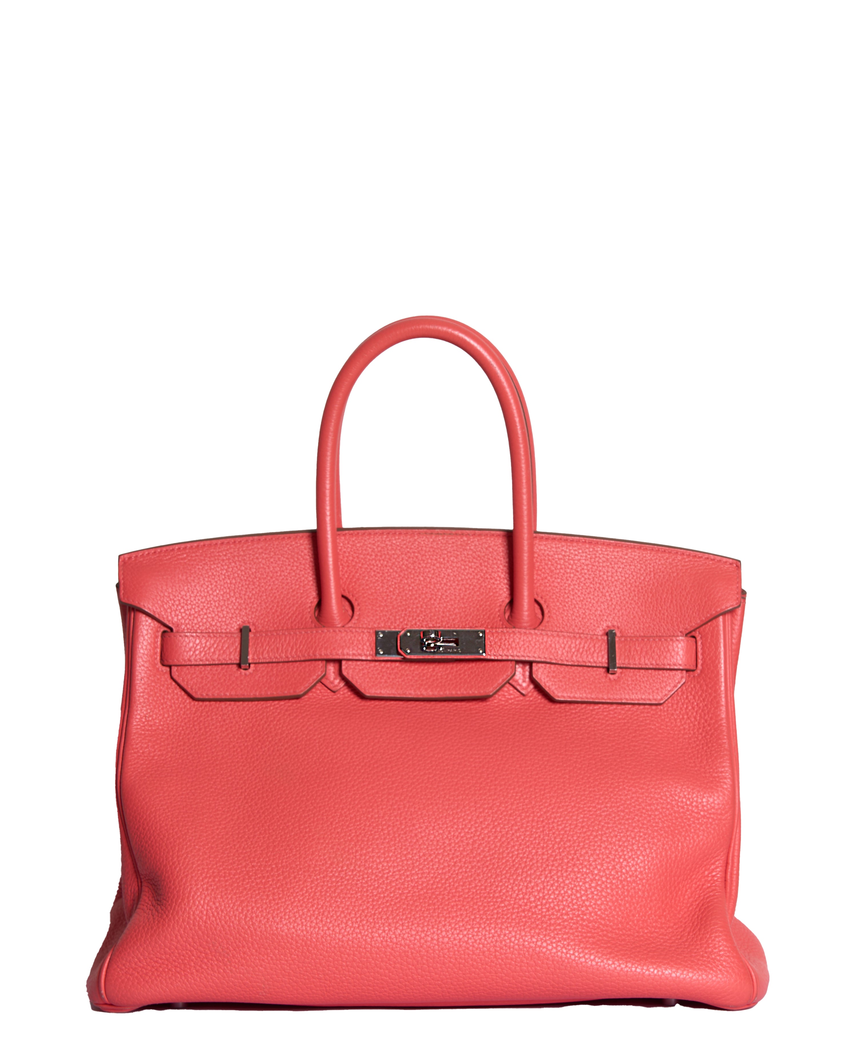 Hermes Rose Jaipur Togo 35 Birkin Bag