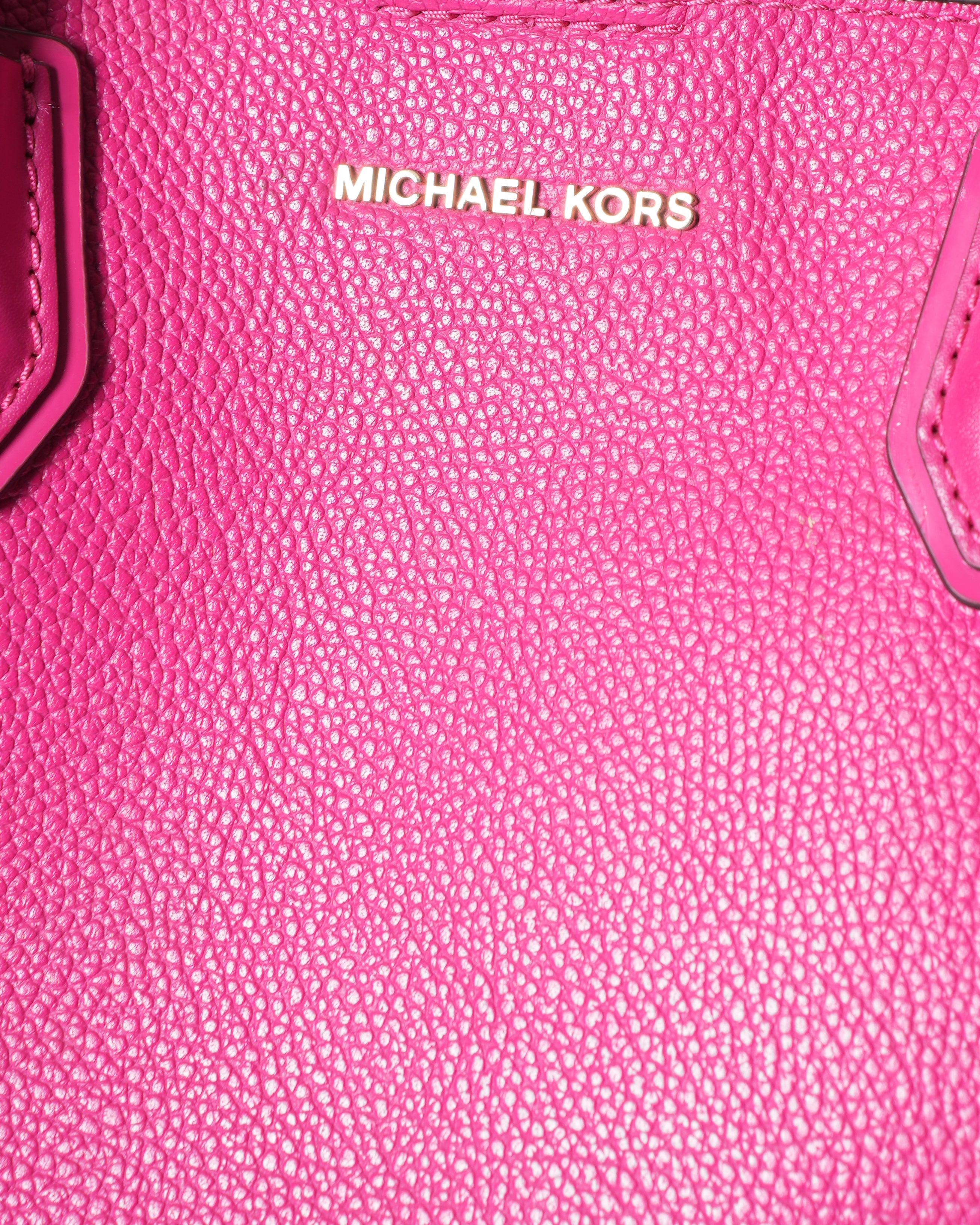 Michael Kors Red Mercer Gallery Medium Leather Satchel