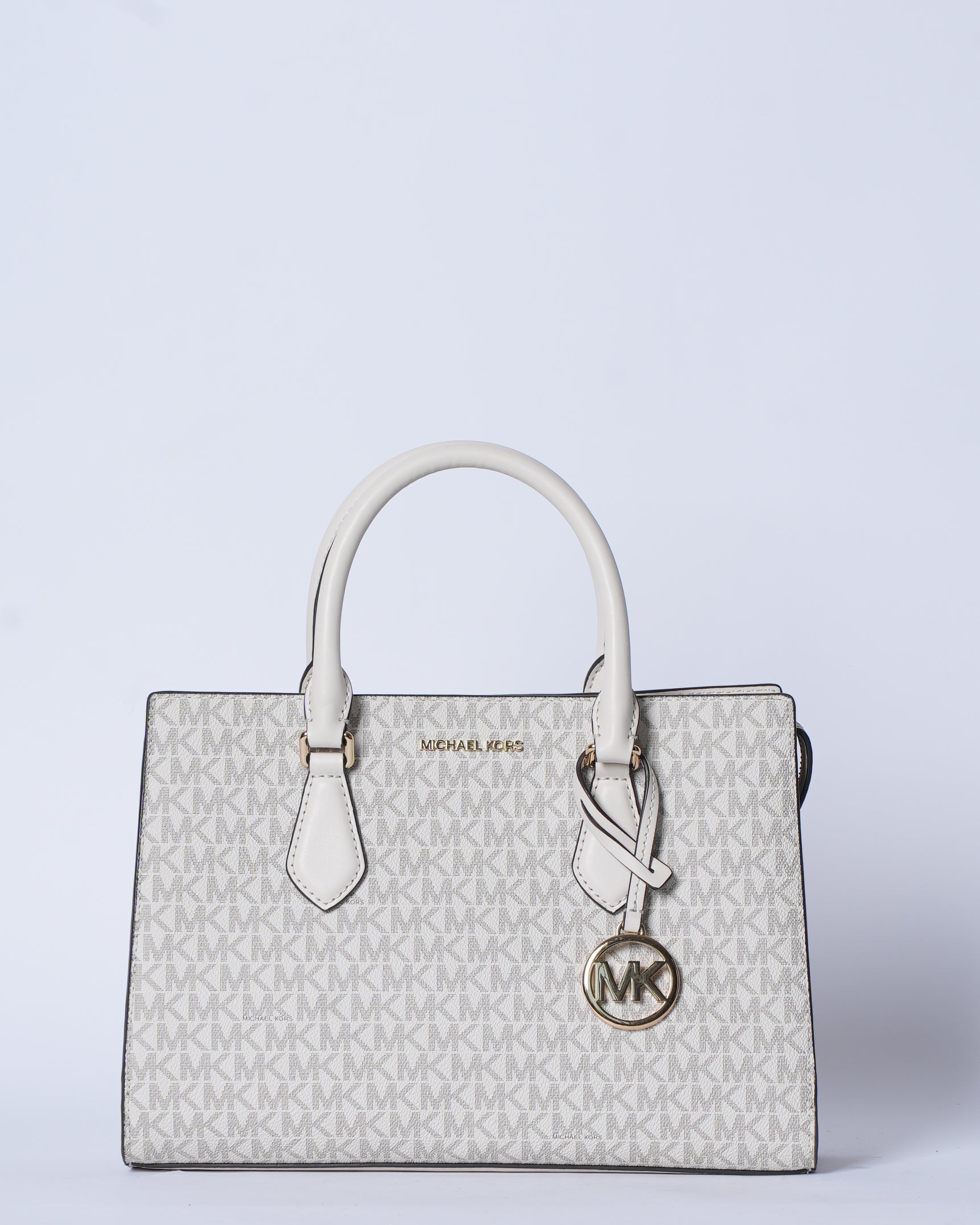 New MK Sheila Medium Satchel White