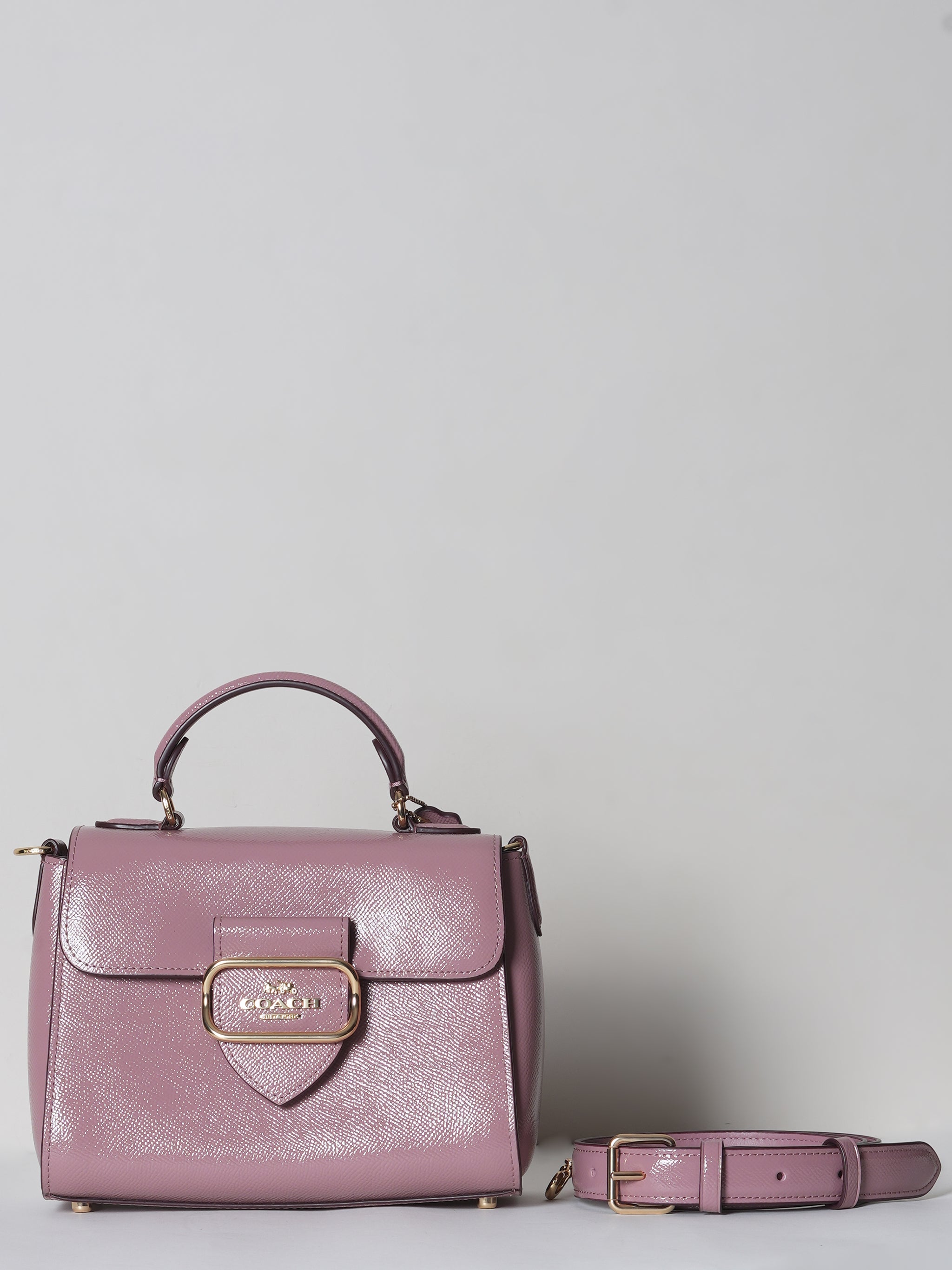 New Coach Top Handle Satchel In Pink