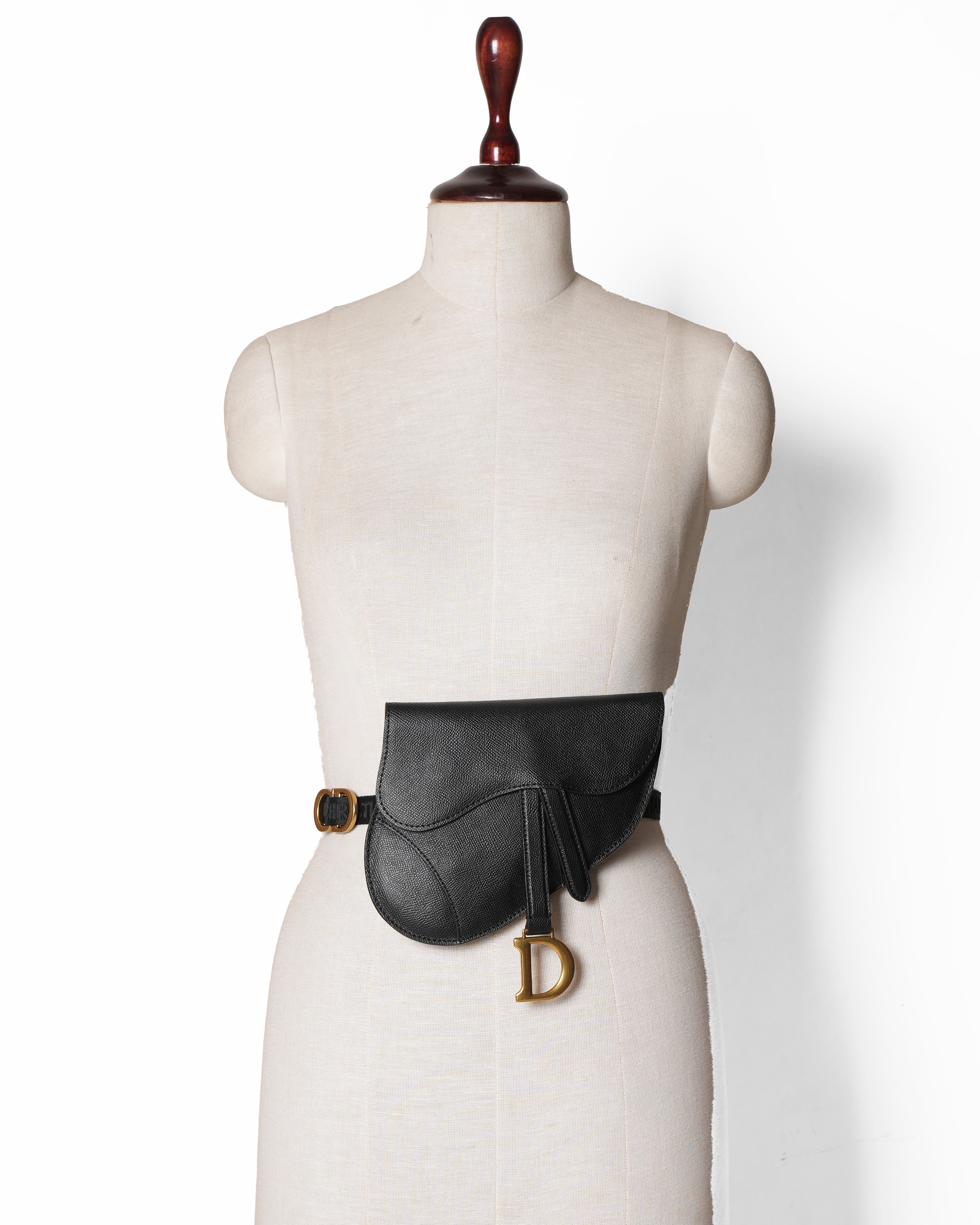 Christian Dior Saddle Belt Leather Bag