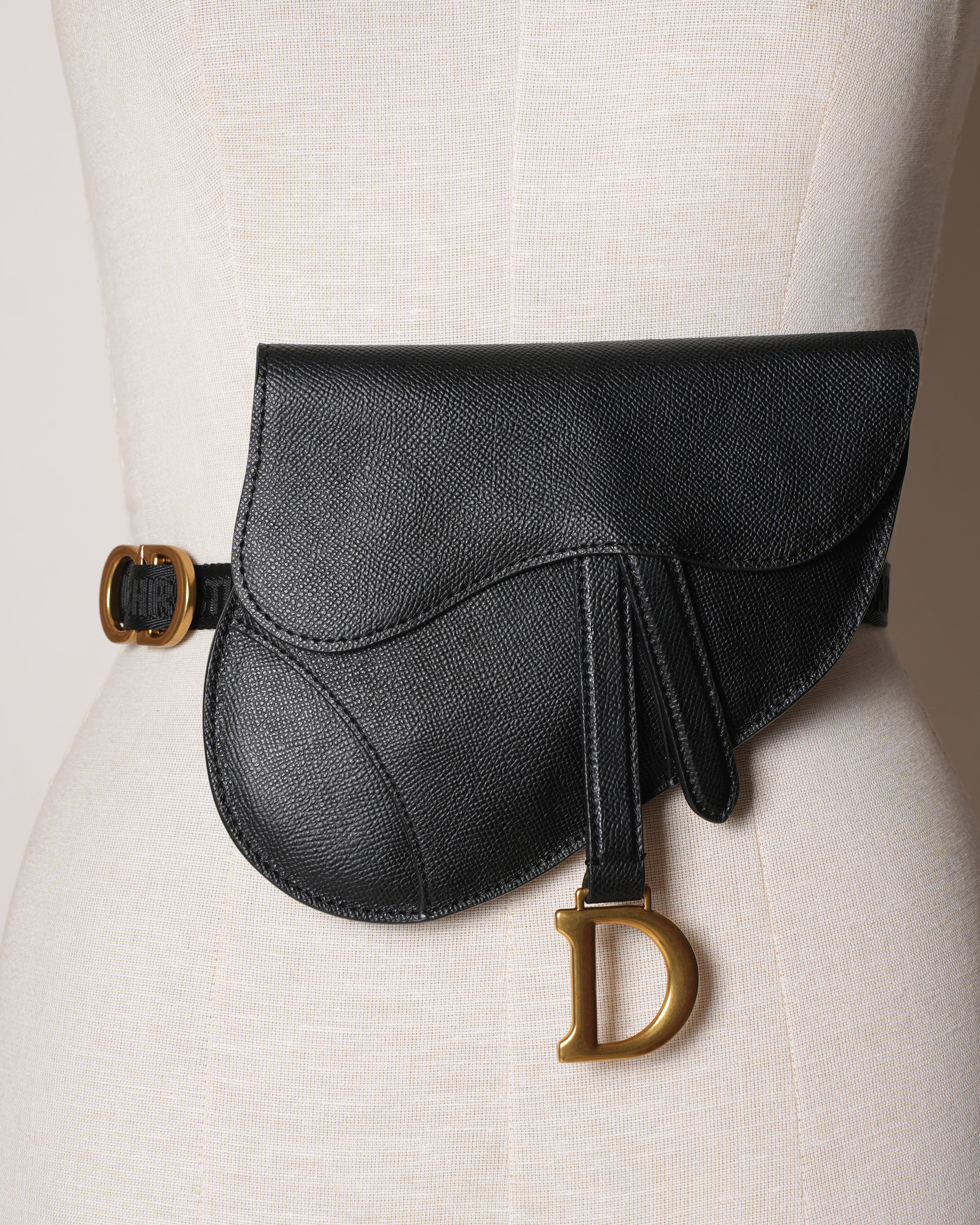 Christian Dior Saddle Belt Leather Bag