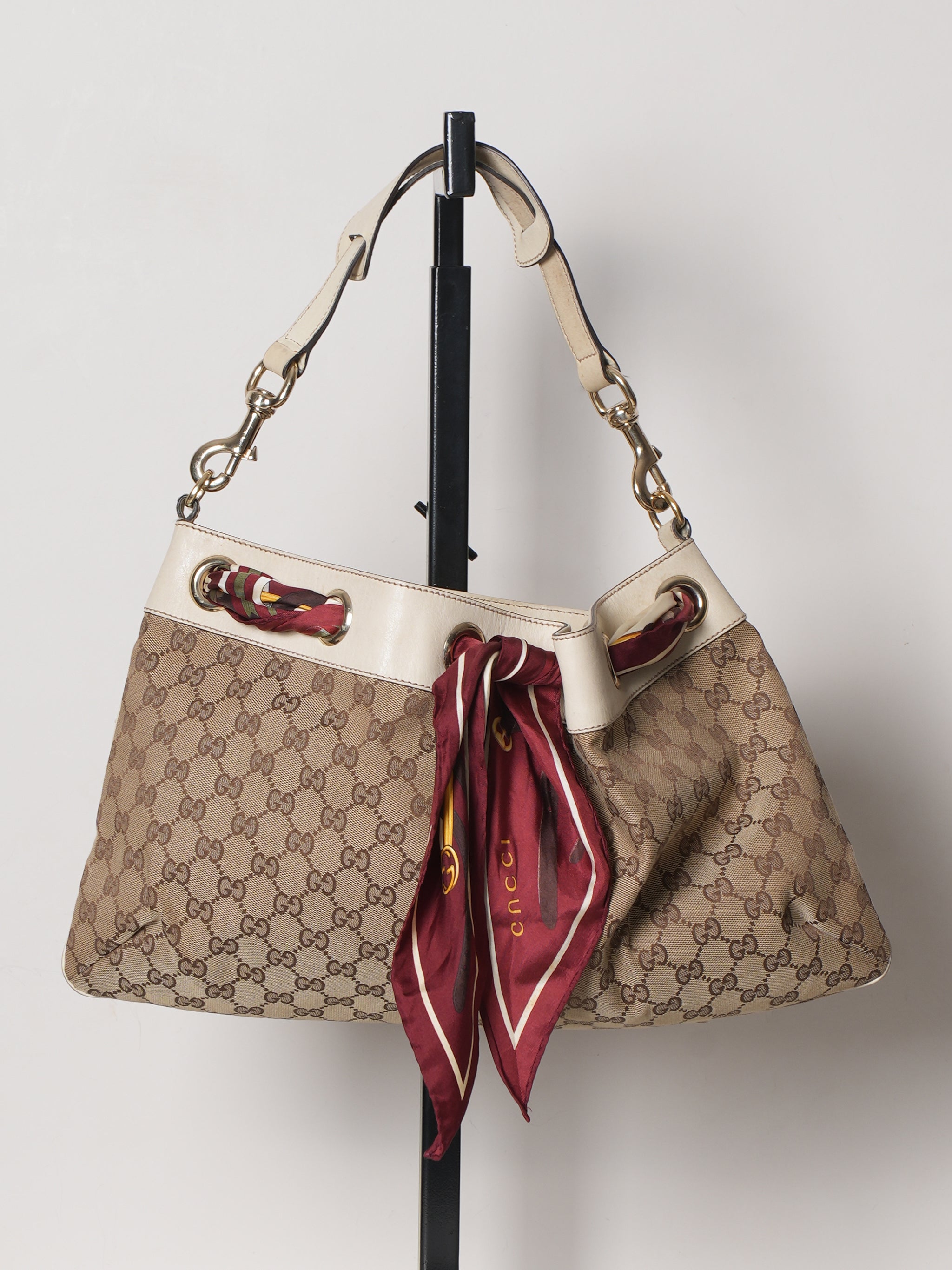 Gucci GG Canvas Poistano Hobo Bag