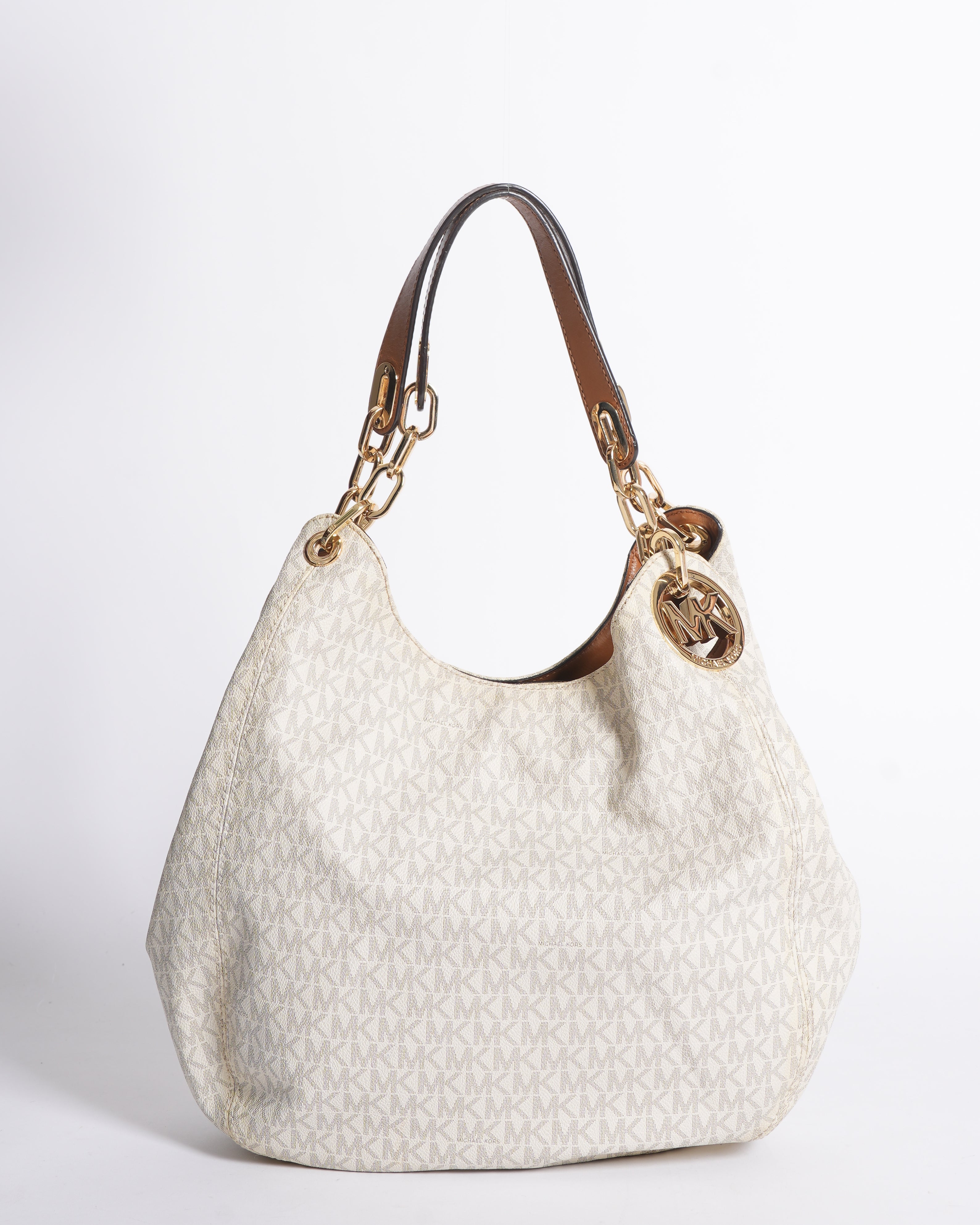 MK Lillie Large Shoulder Bag In Monogram Canvas