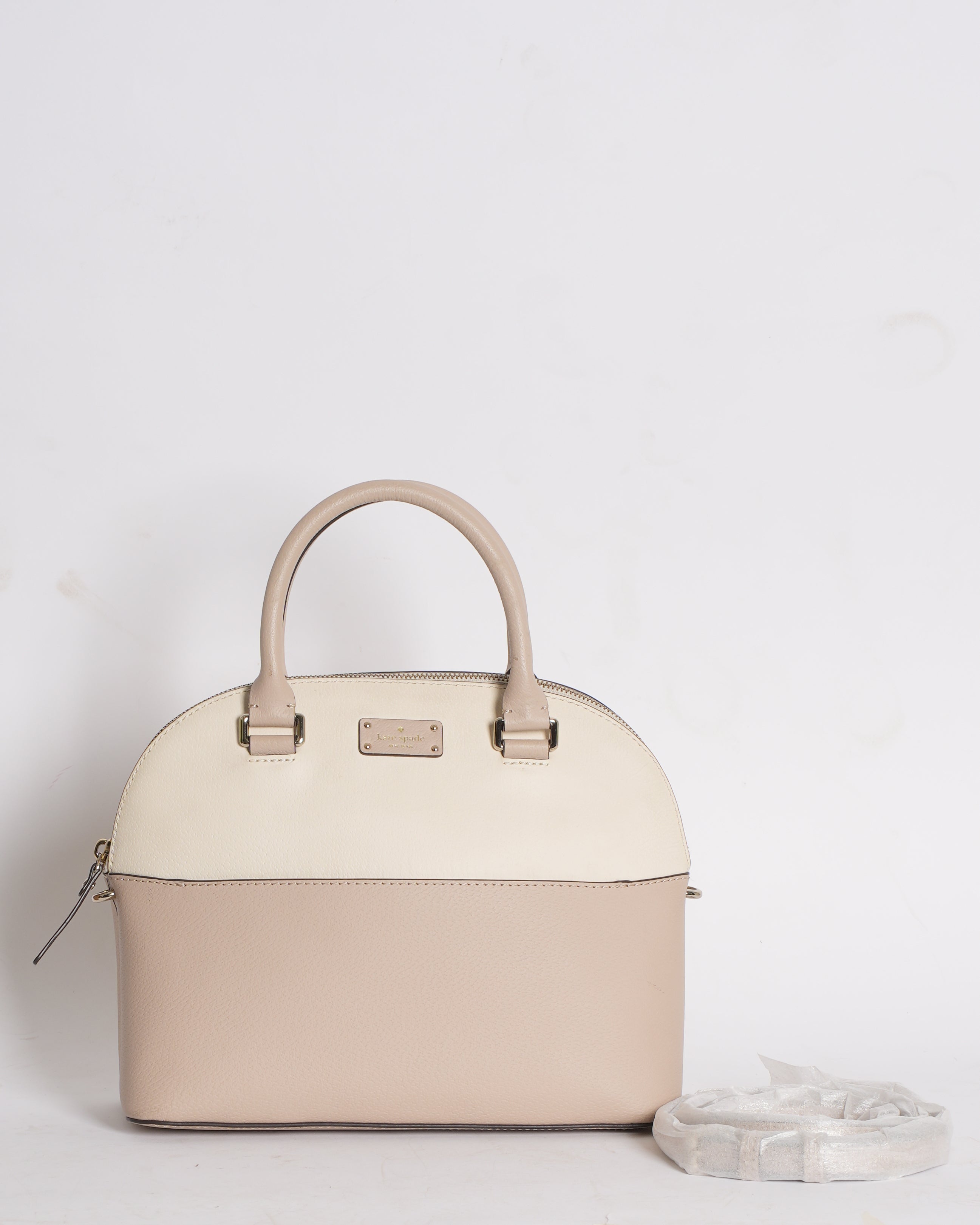 New Kate Spade Carli Groove Strret Bag In Beige