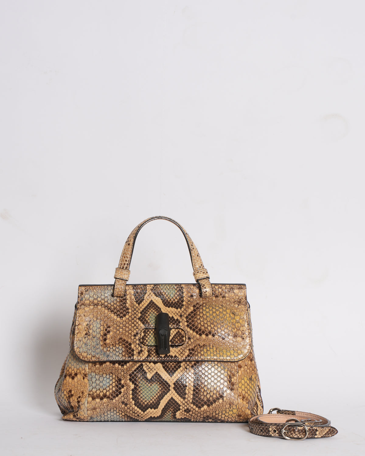 Pre-Loved Gucci Python Leather Bag