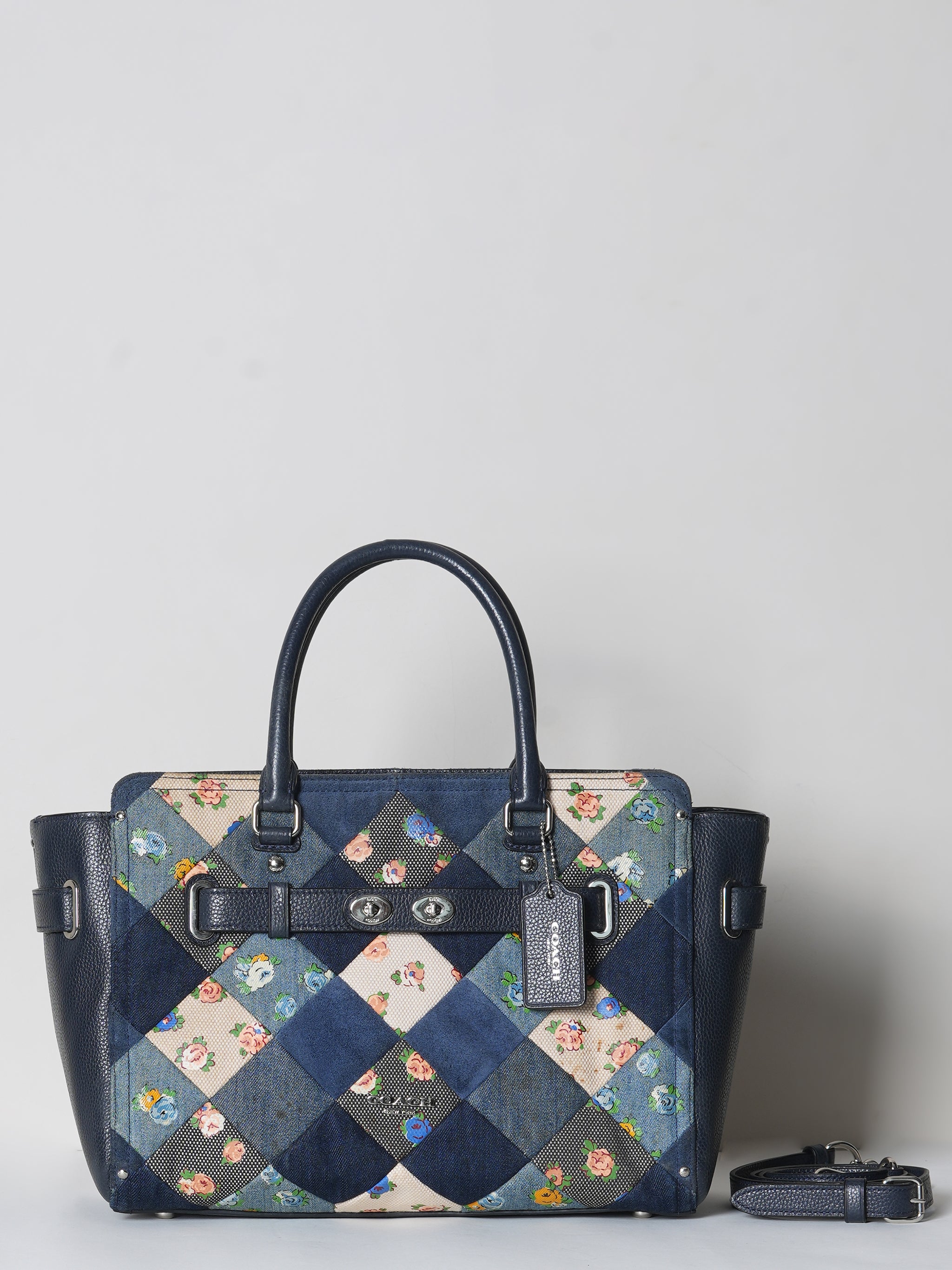 Coach Patchwork Carry All Floral Bag