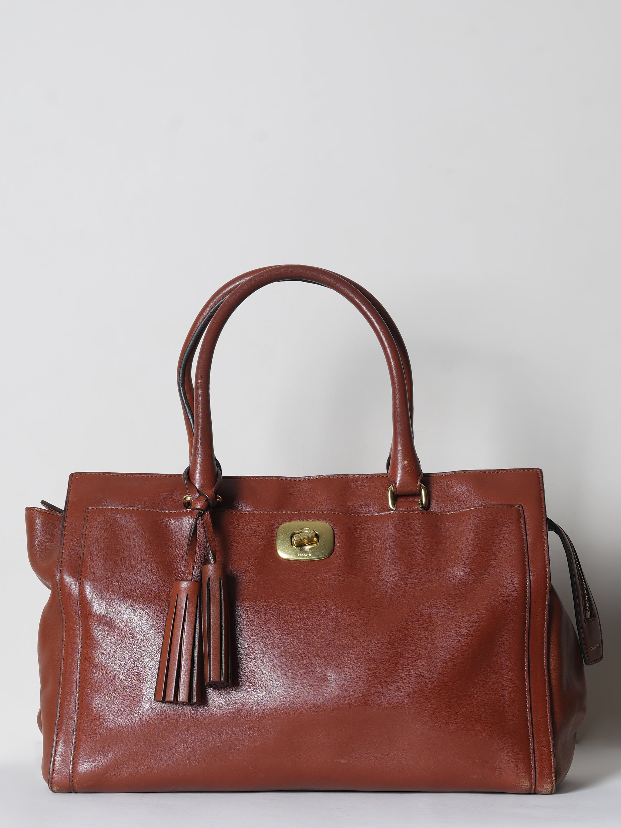 Coach Leather Tote Bag