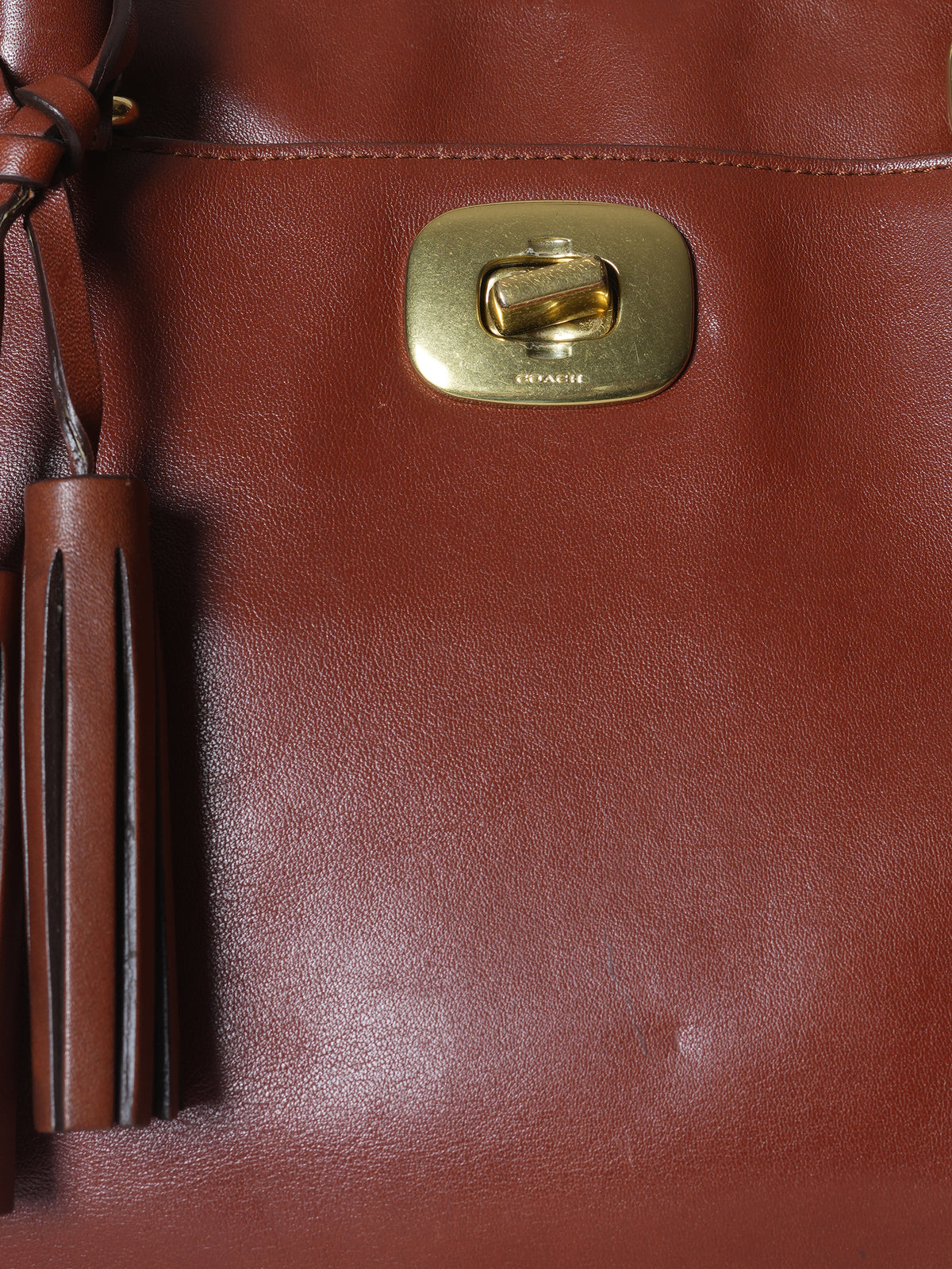 Coach Leather Tote Bag