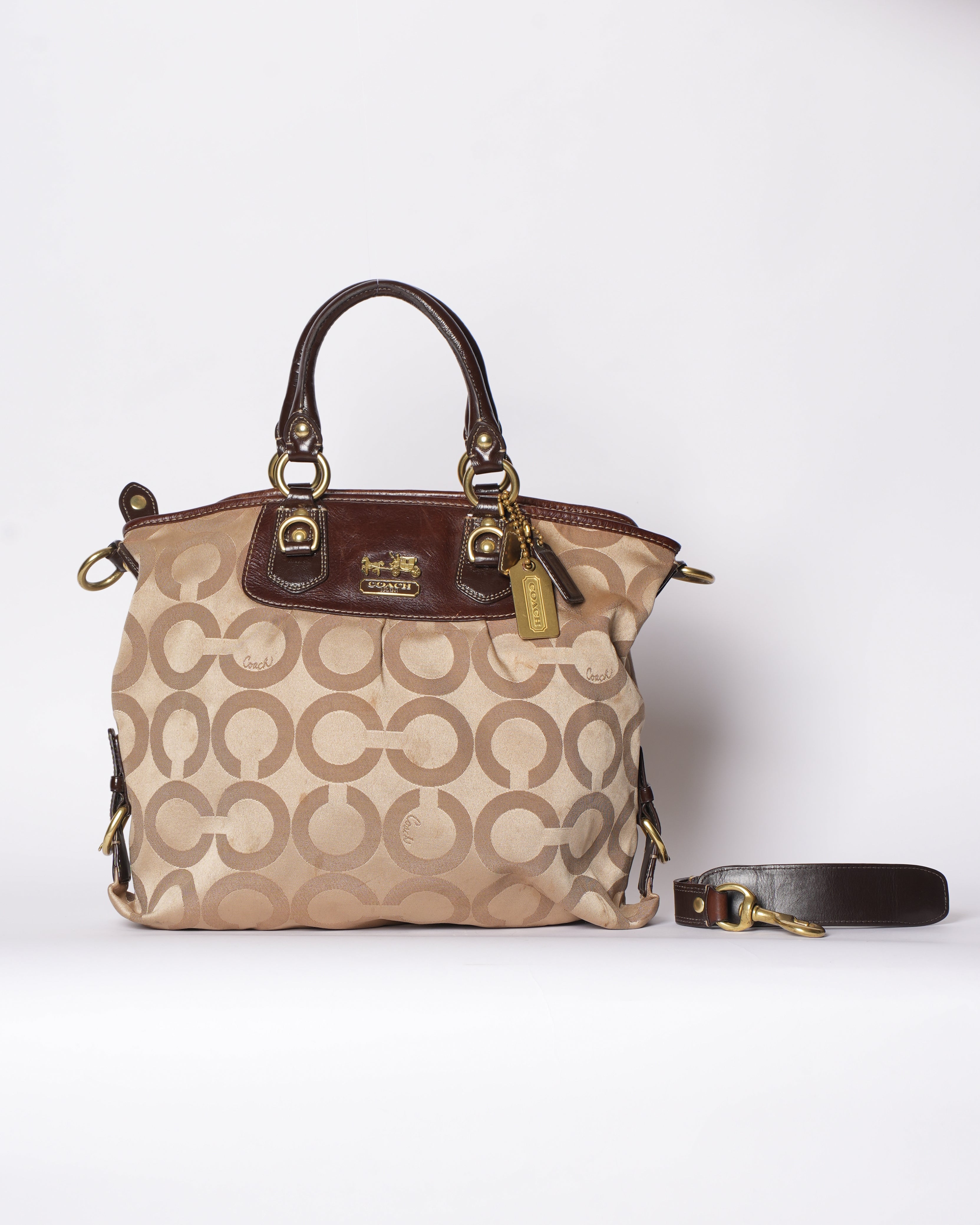 Coach Signature Madison Julianne Brown Bag