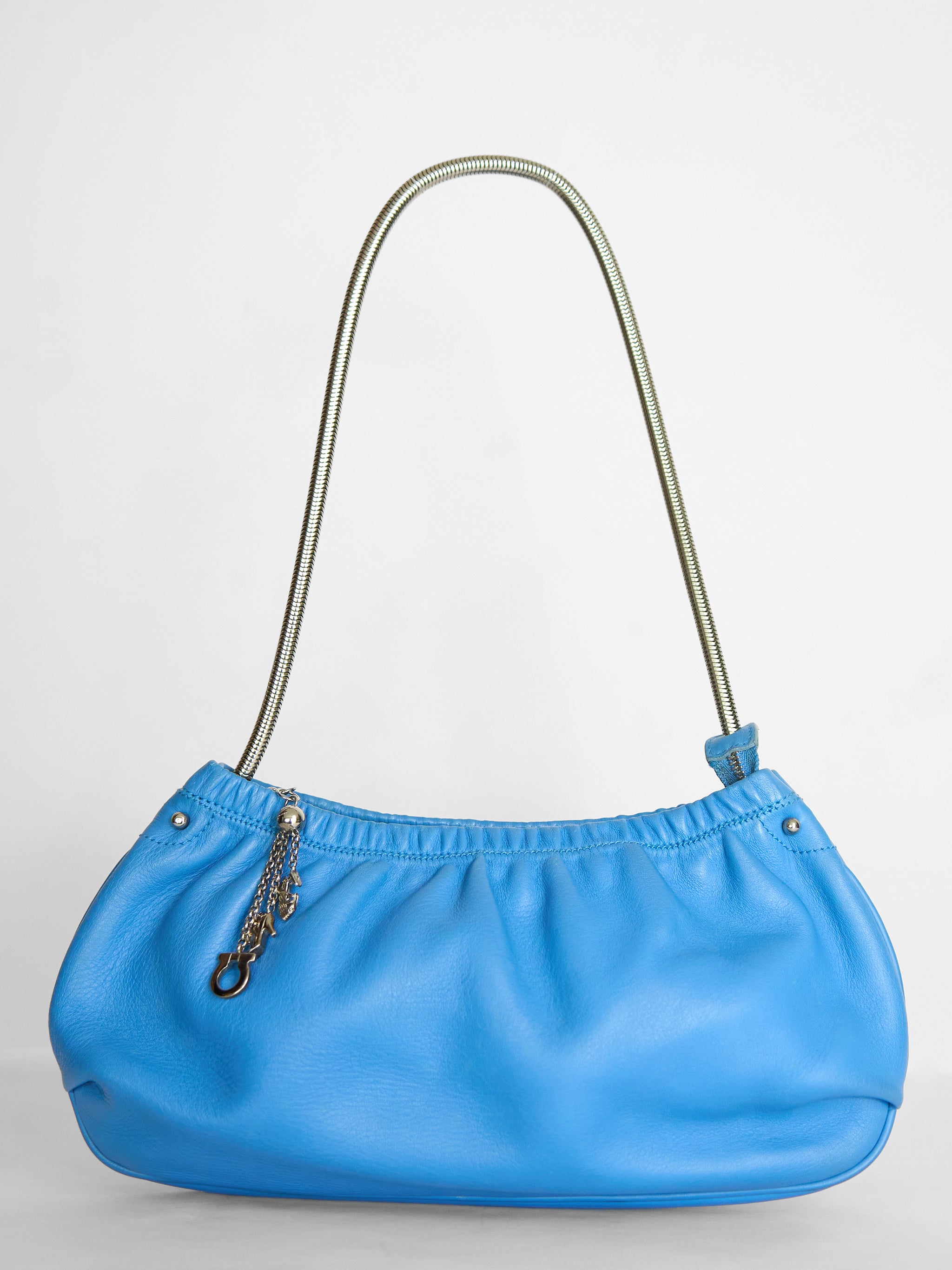 Salvatore Ferragamo Blue Shoulder Bag