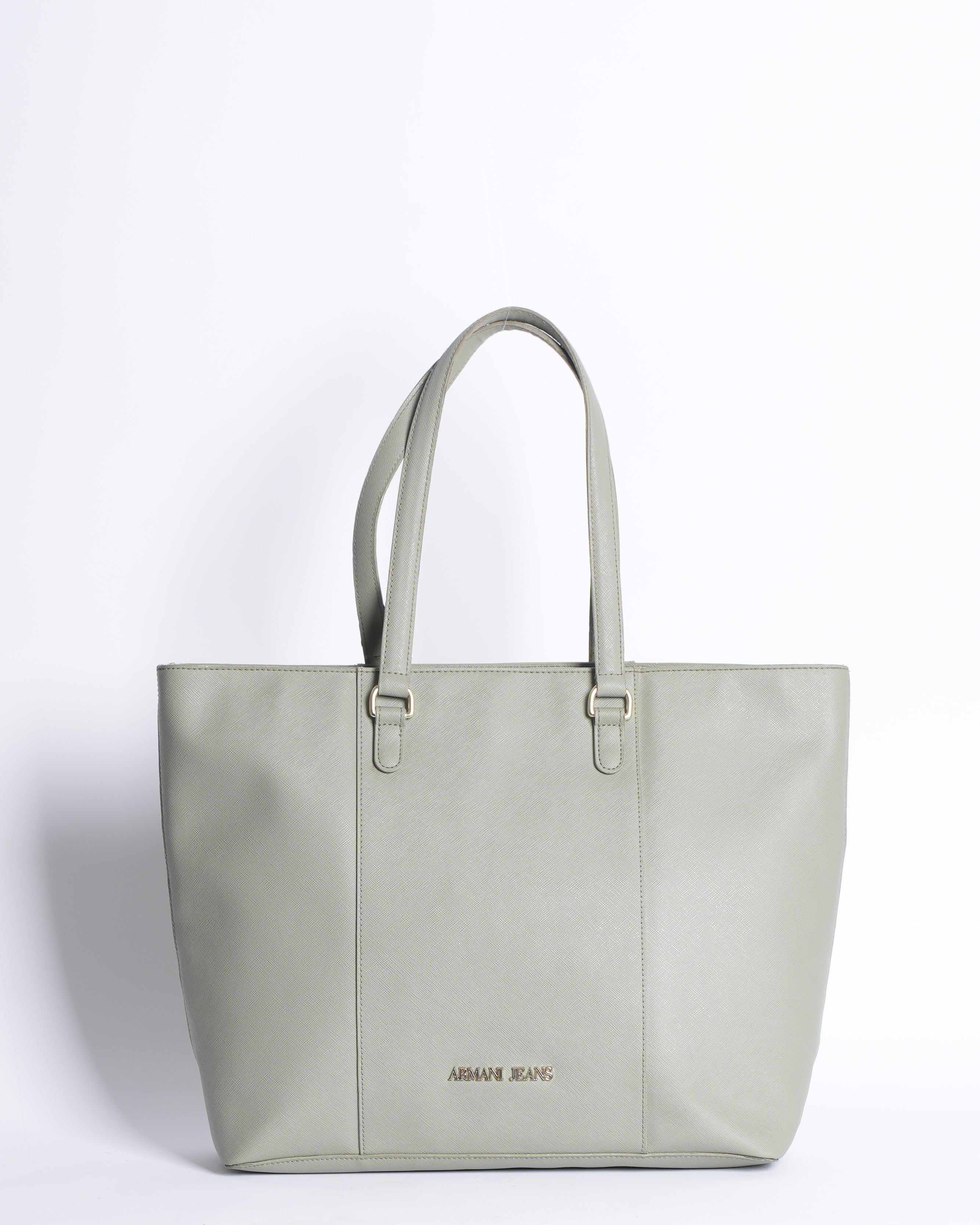 Armani Jeans Tote Bag In Military Green