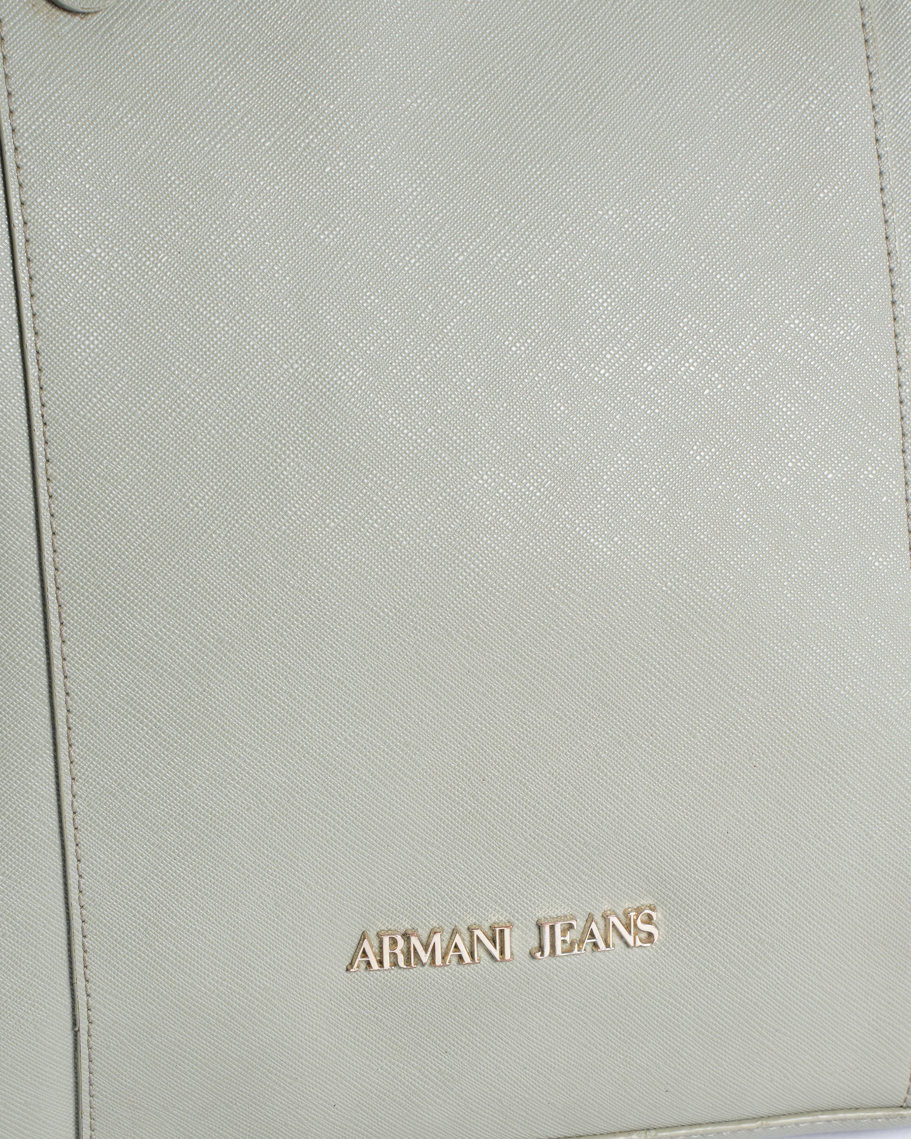 Armani Jeans Tote Bag In Military Green