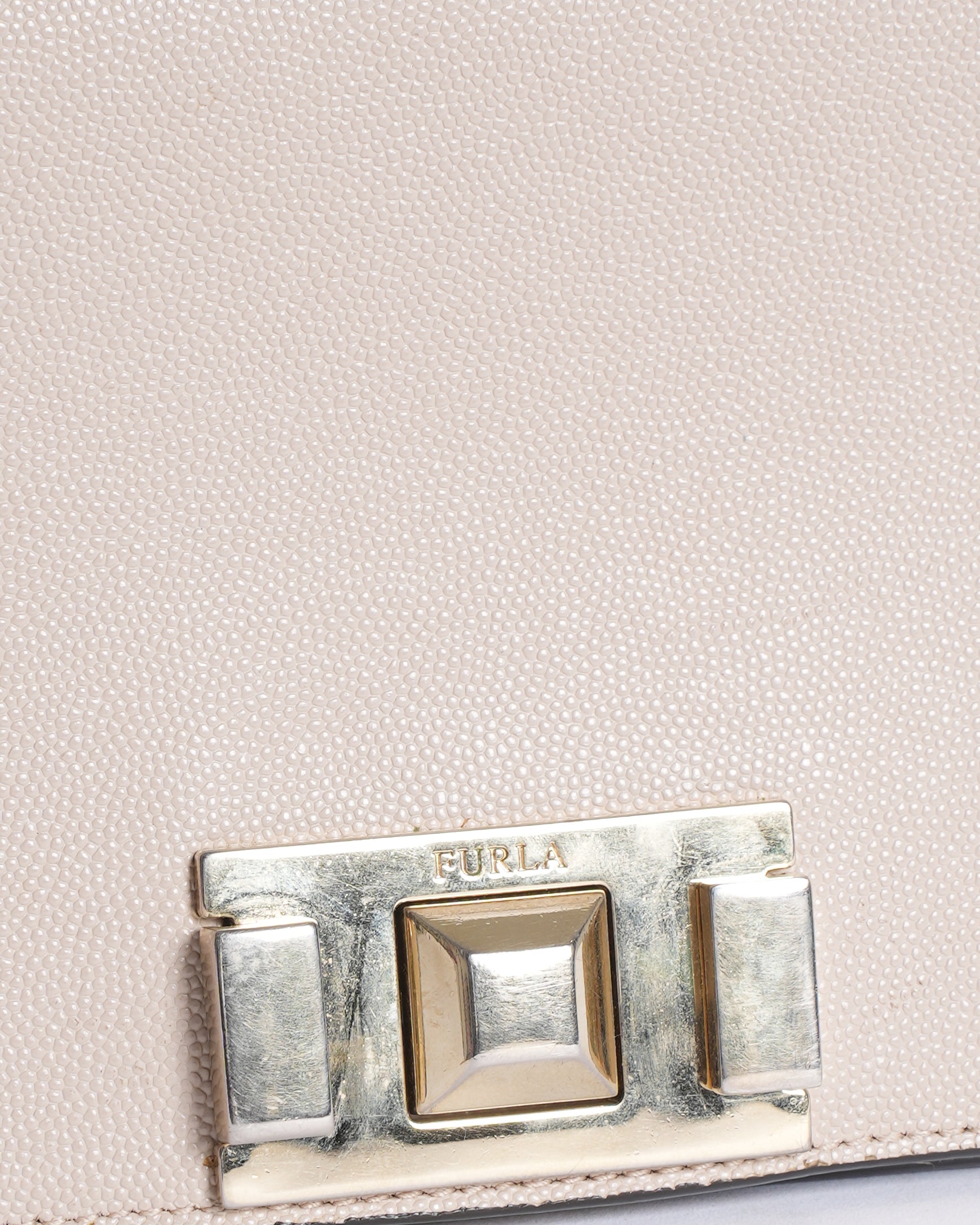 Furla pink leather mini shoulder bag