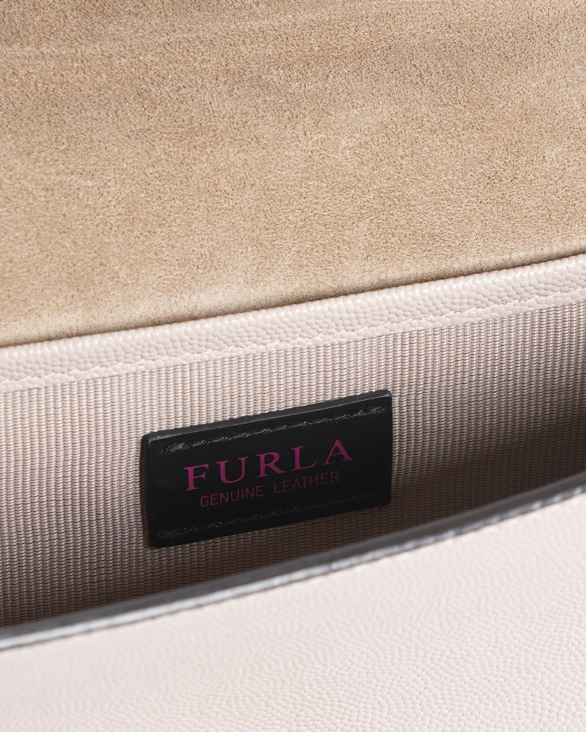 Furla pink leather mini shoulder bag