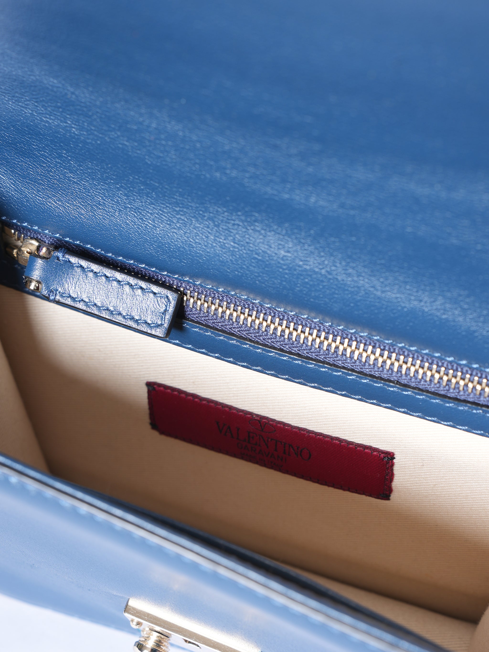 Valentino Rockstud Glam Lock Chain Shoulder Bag