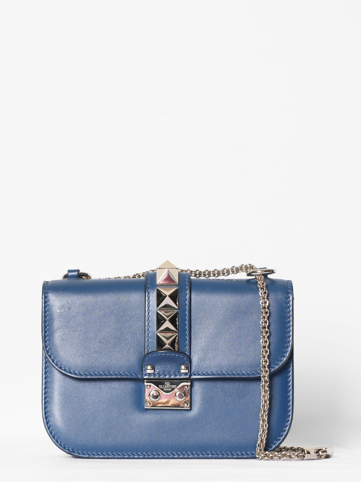 Valentino Rockstud Glam Lock Chain Shoulder Bag