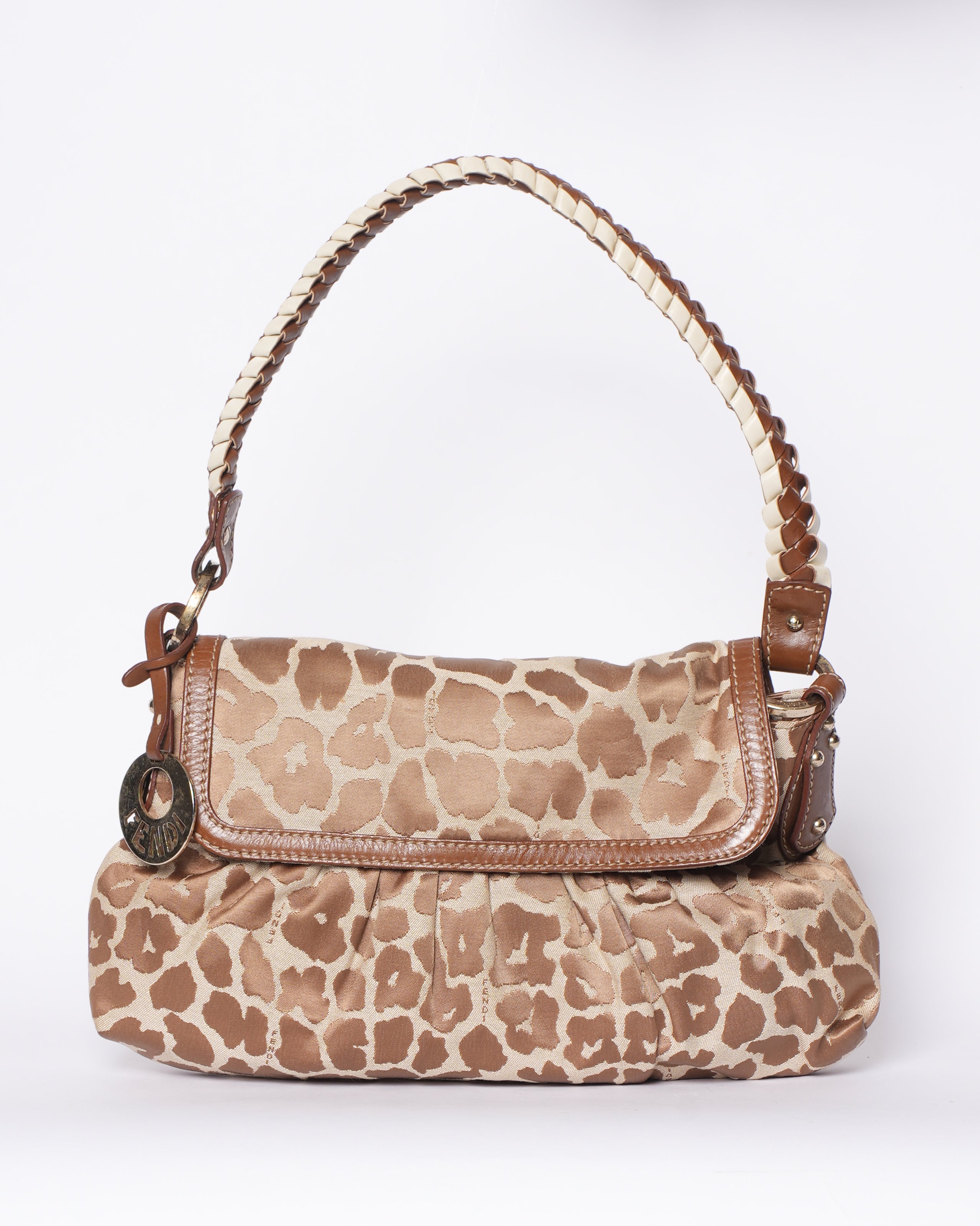 Fendi Giraffe Print Hobo